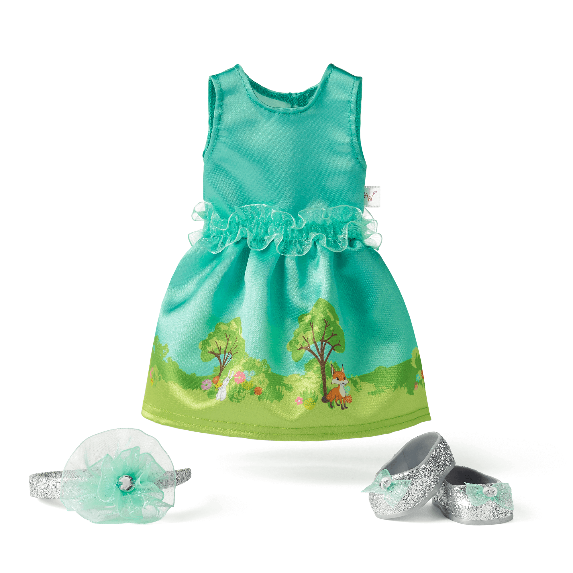 Garden Adventure Outfit for WellieWishers Dolls | Play Dress Set
