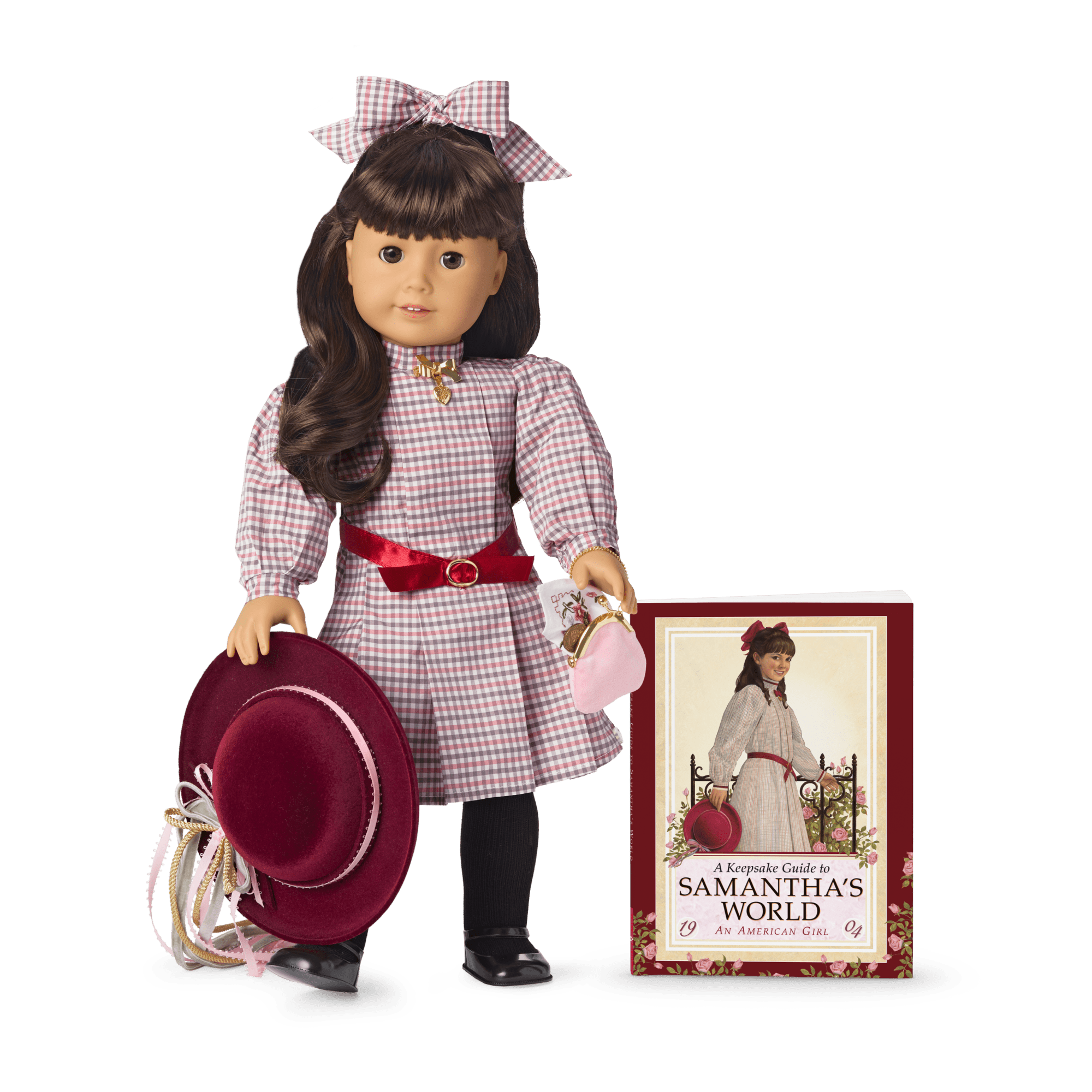 Samantha Parkington 18-inch Historical Doll with Book & Outfit | American Girl