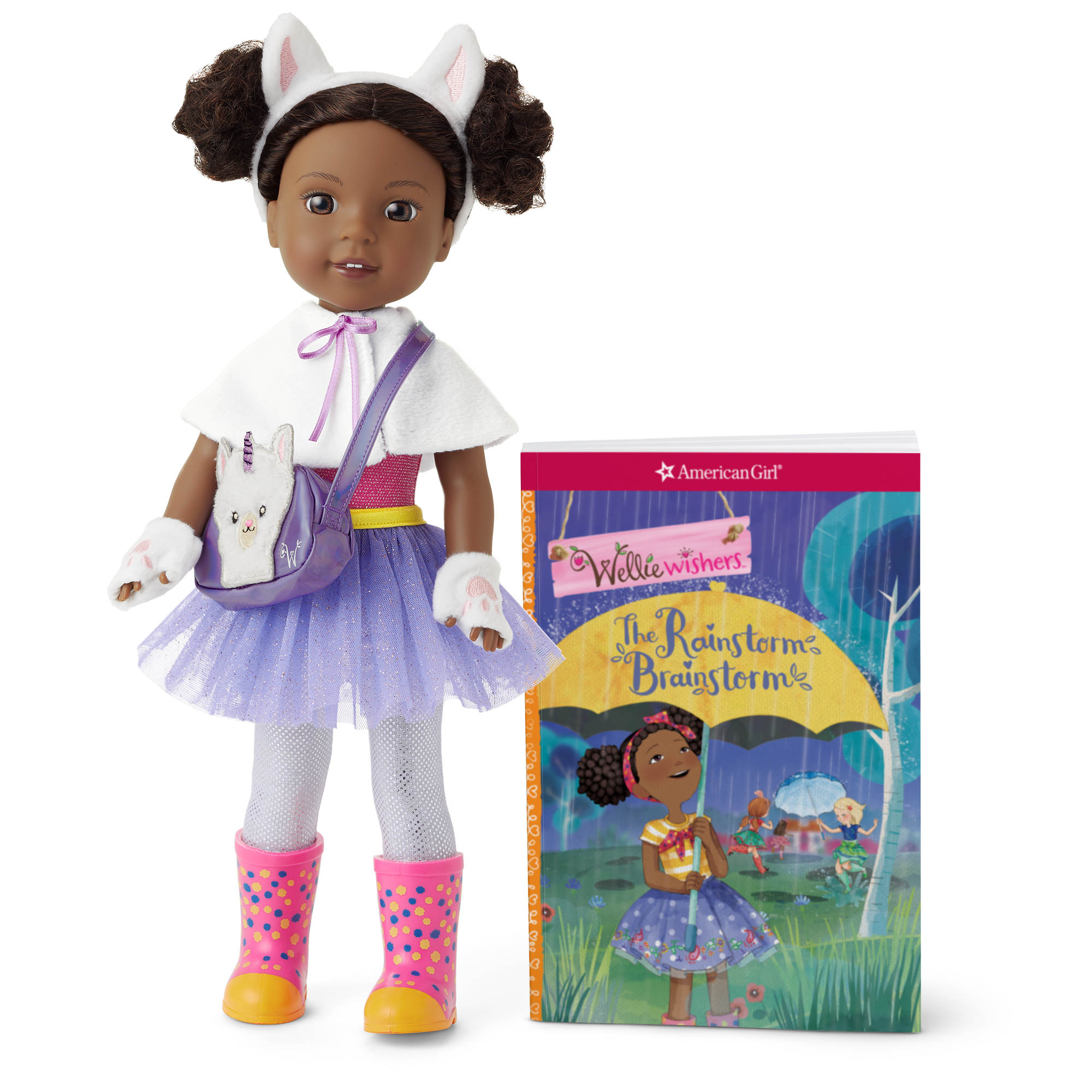 Kendall Doll with Book & Magical Llamacorn Accessories | WellieWishers