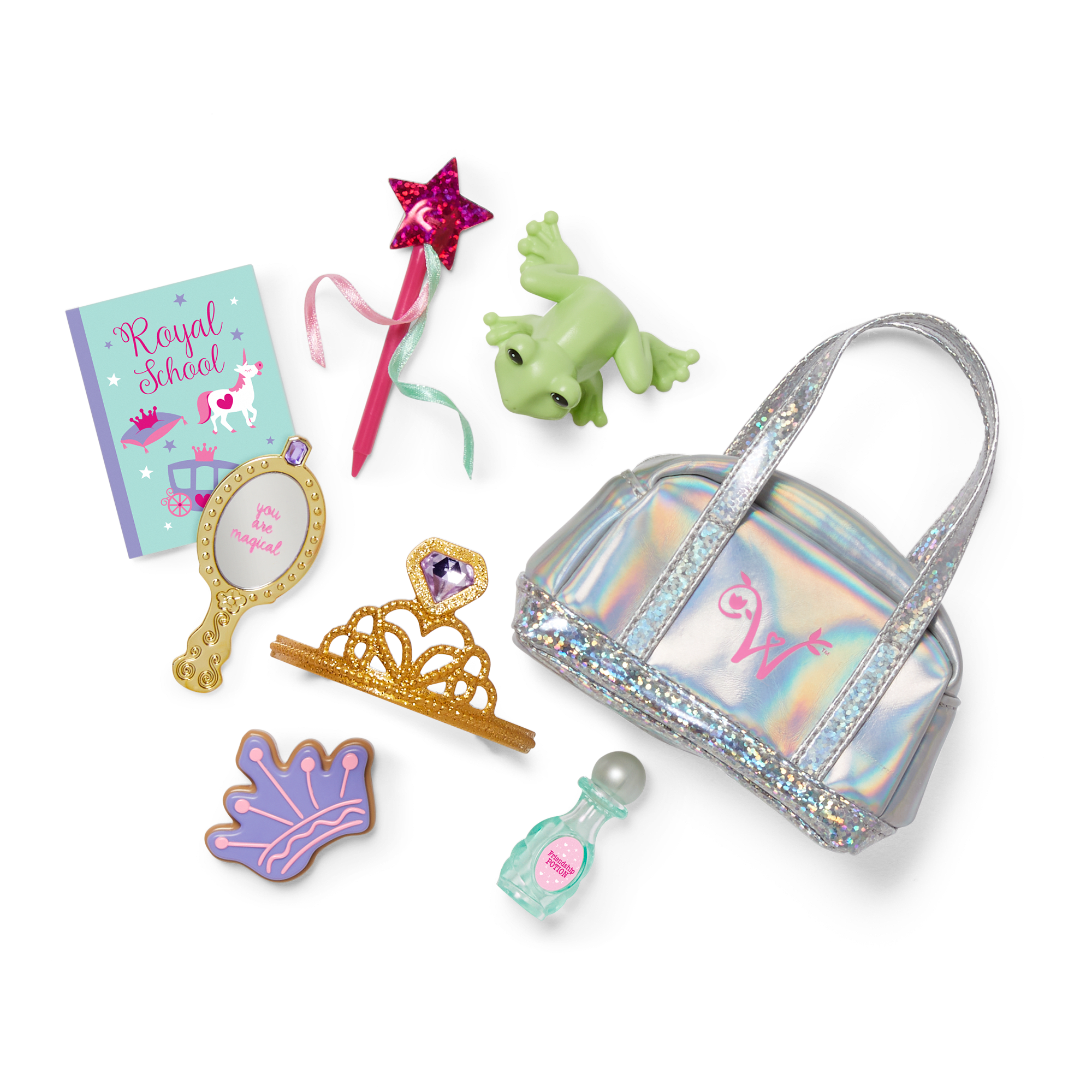 Princess Doll Bundle with Throne Desk & Royal Dress | WellieWishers™
