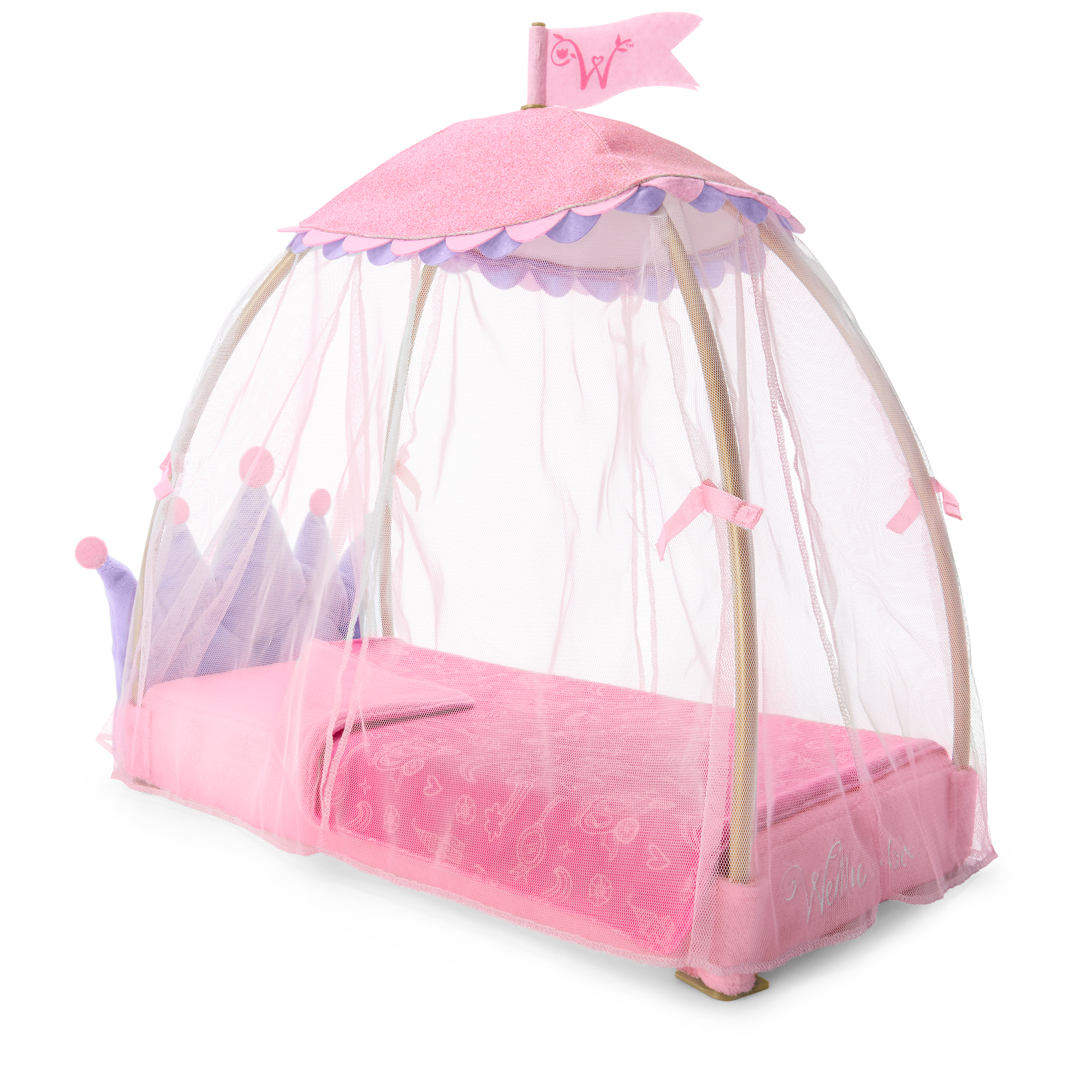 Royal Doll Bed & Breakfast Tray Set for WellieWishers™ | Playtime Bundle