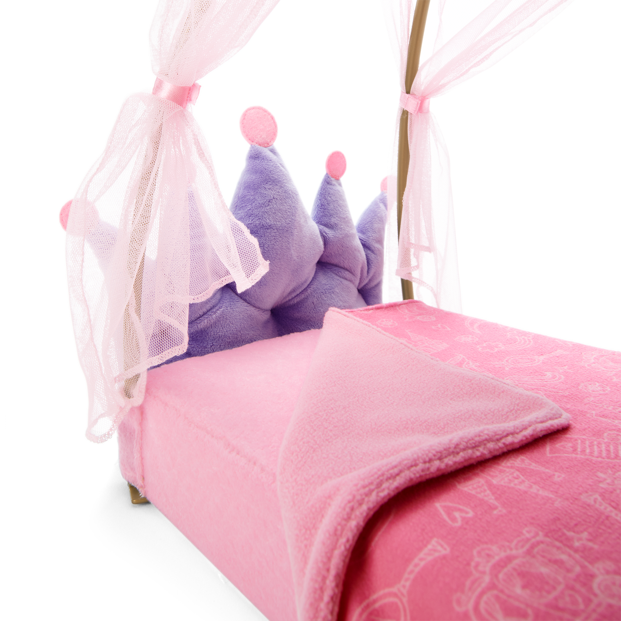 Royal Doll Bed & Breakfast Tray Set for WellieWishers™ | Playtime Bundle