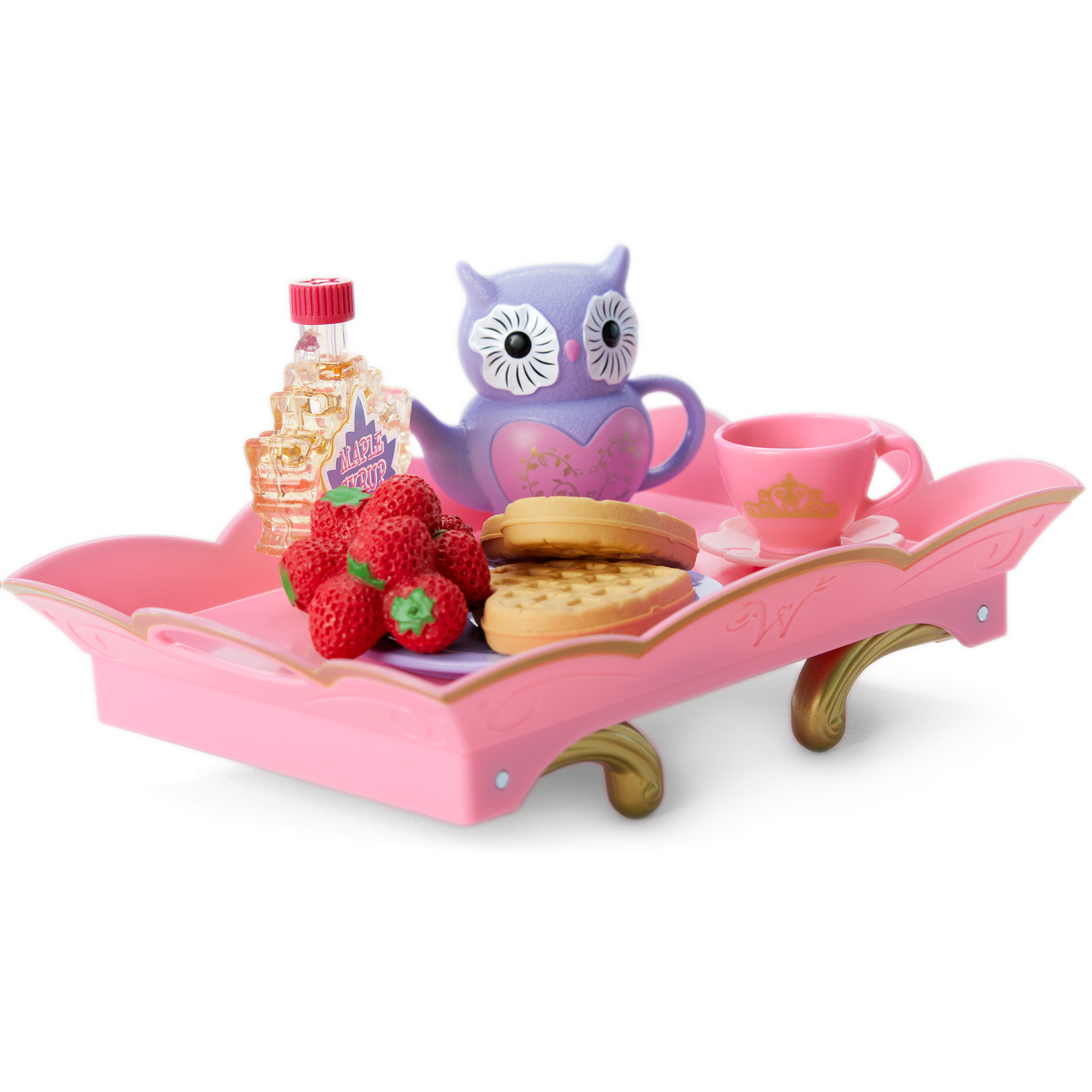 Royal Doll Bed & Breakfast Tray Set for WellieWishers™ | Playtime Bundle