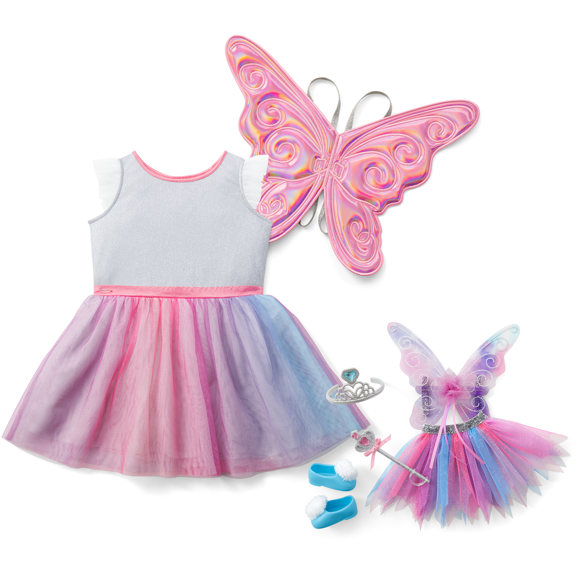 Butterfly Wings & Dress Set for Girls & Dolls | WellieWishers