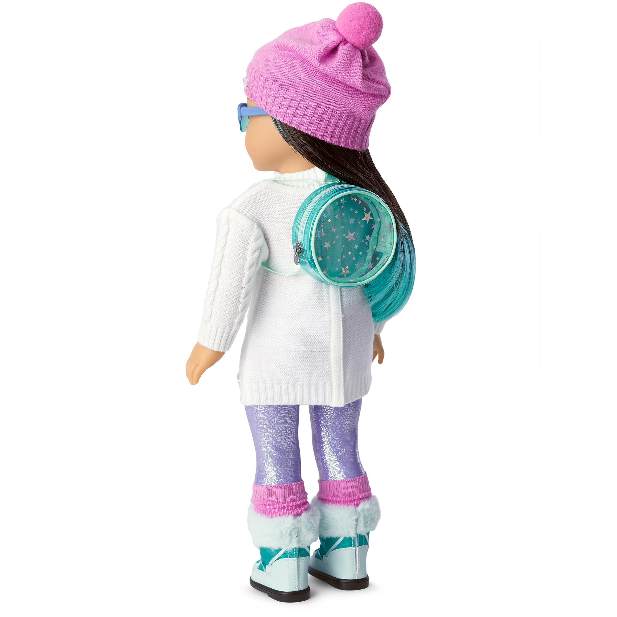 Pink Knit Ski Accessories Set with Sunglasses & Backpack | Corinne’s™