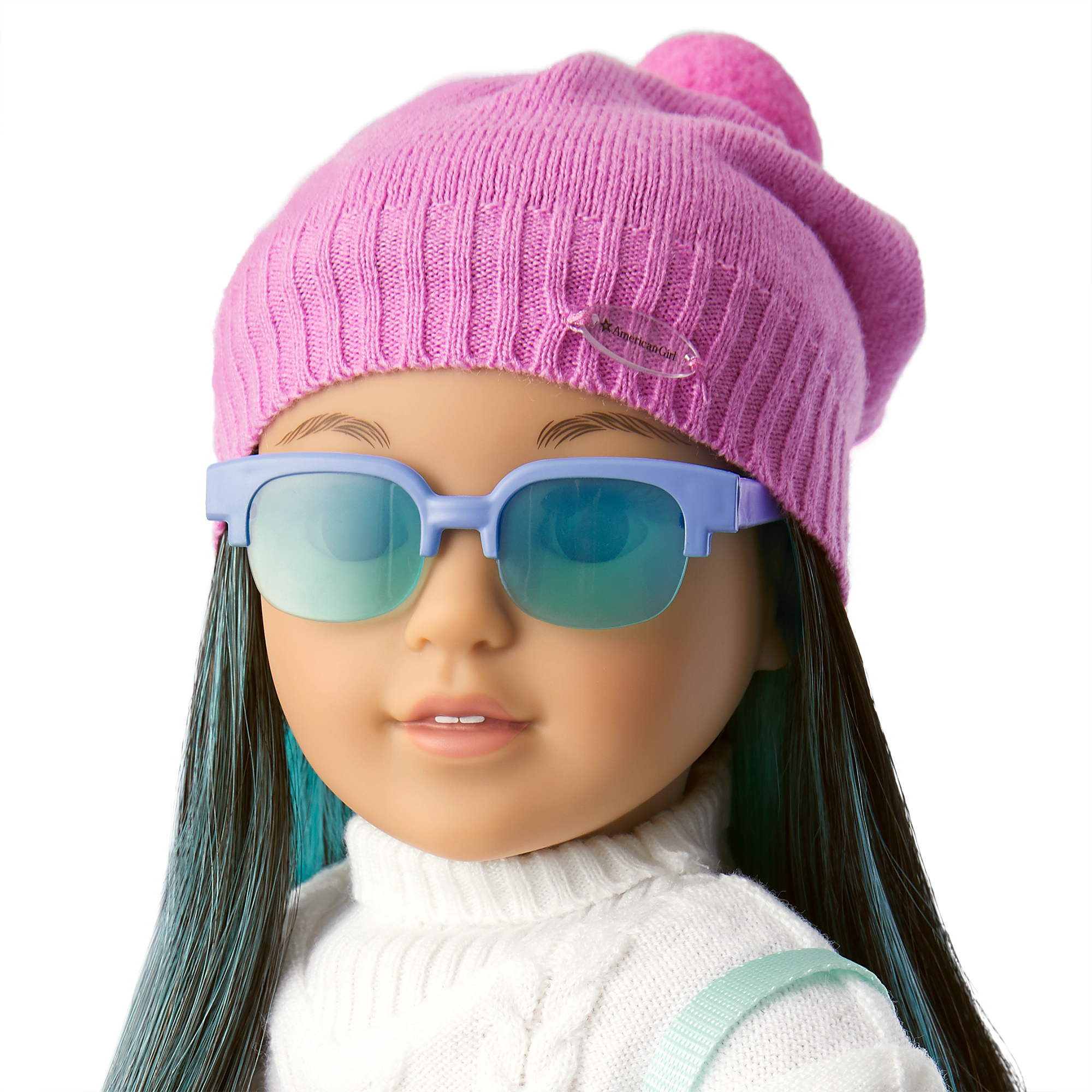 Pink Knit Ski Accessories Set with Sunglasses & Backpack | Corinne’s™