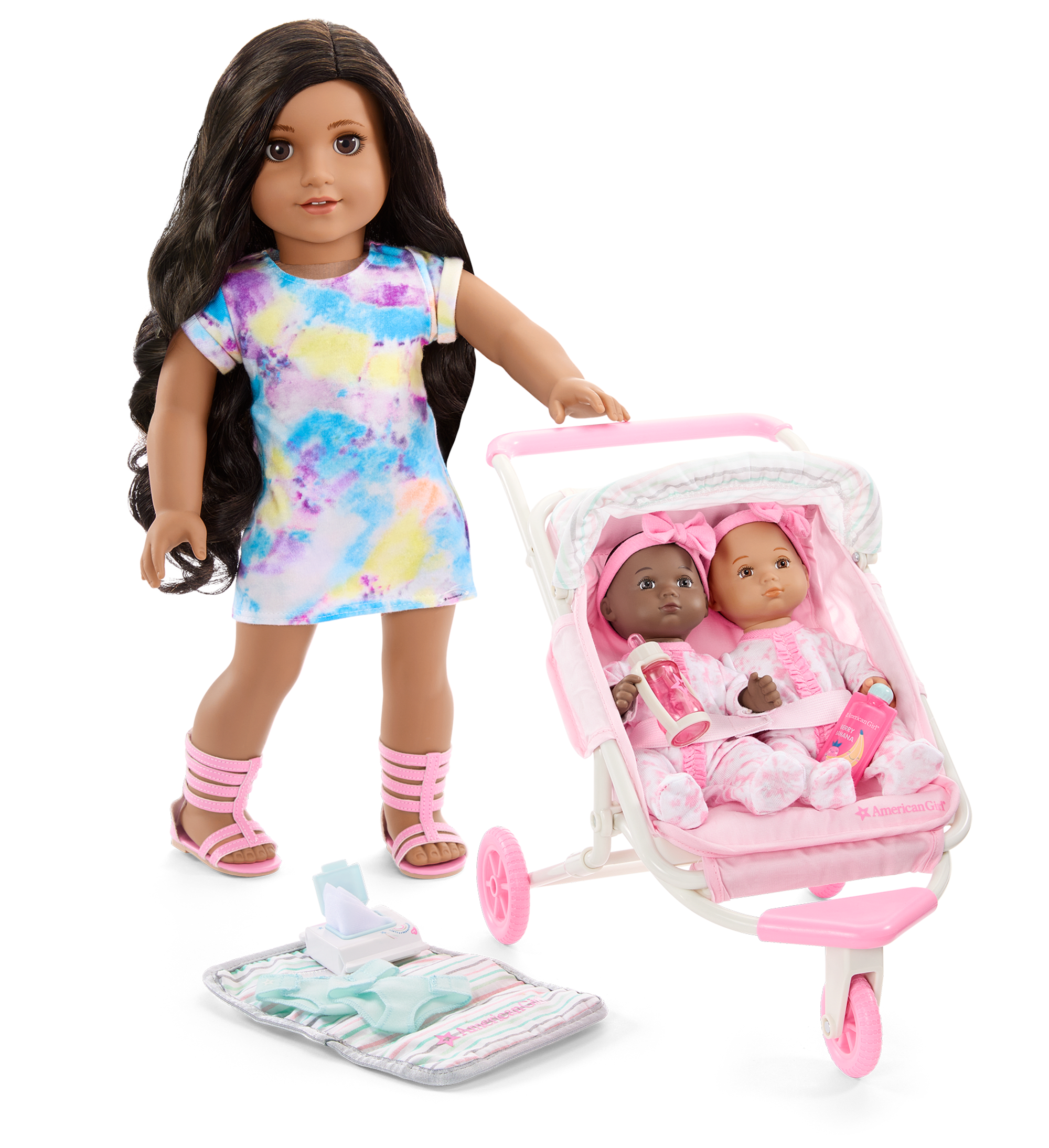 Double Doll Stroller for 7.75-inch Baby Dolls | Little Bitty Baby™