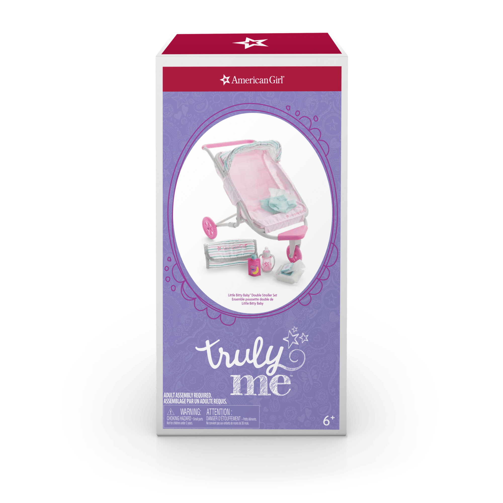 Double Doll Stroller for 7.75-inch Baby Dolls | Little Bitty Baby™