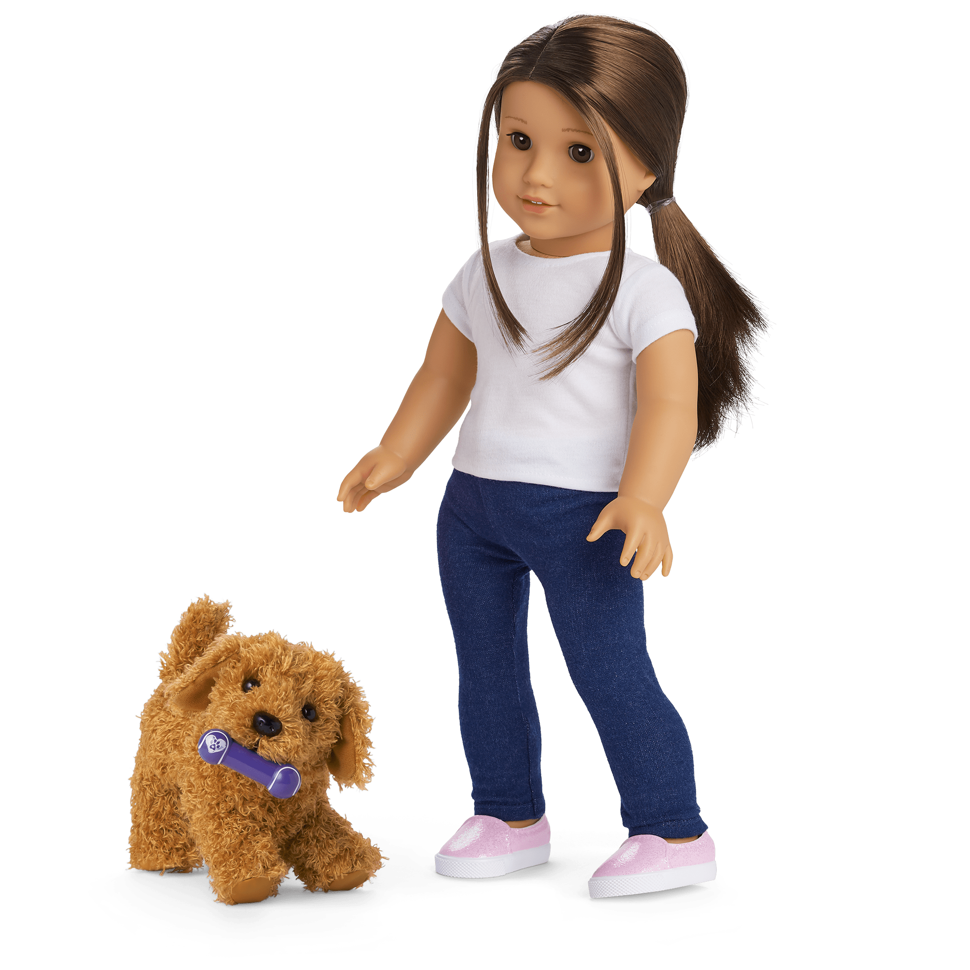 Posable Labradoodle Dog Toy for 18-inch Dolls | Daffodil Doodle™