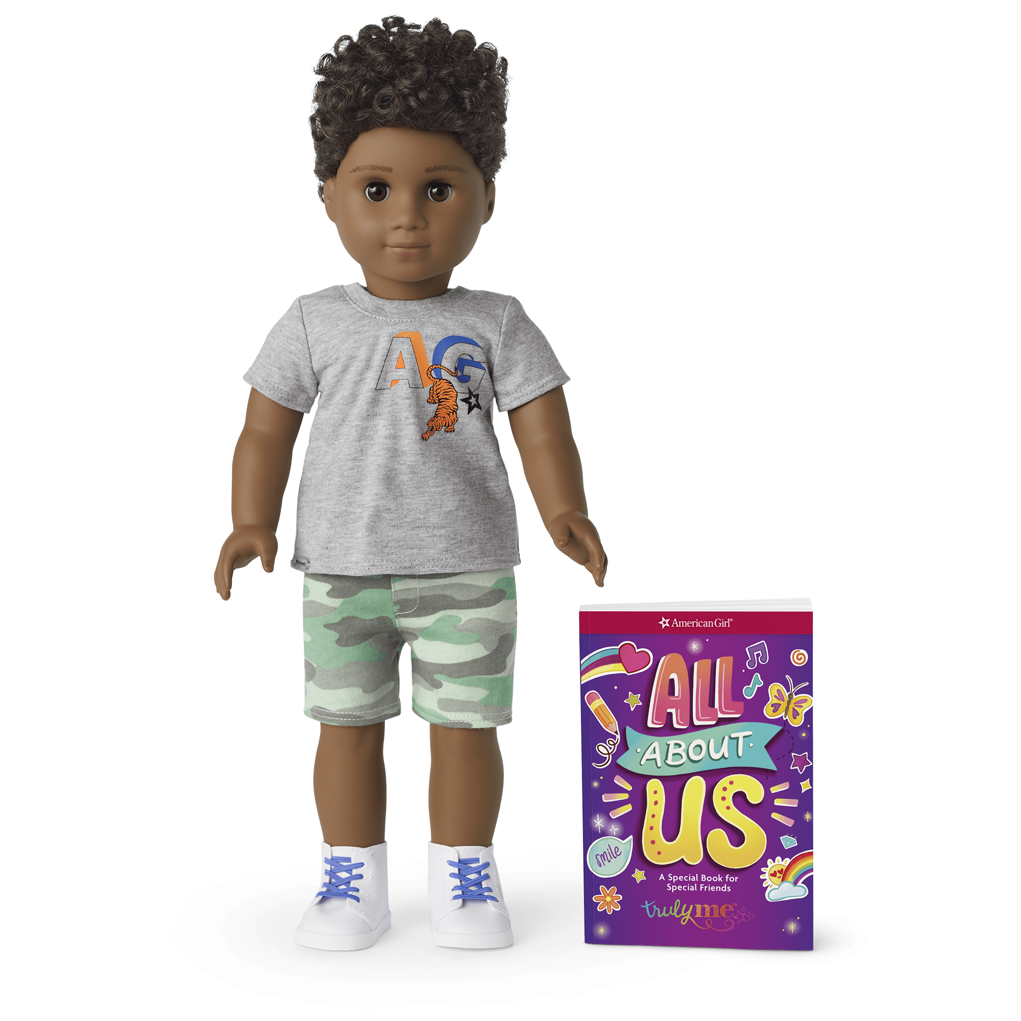 18-inch Truly Me Doll with Curly Dark-Brown Hair | American Girl