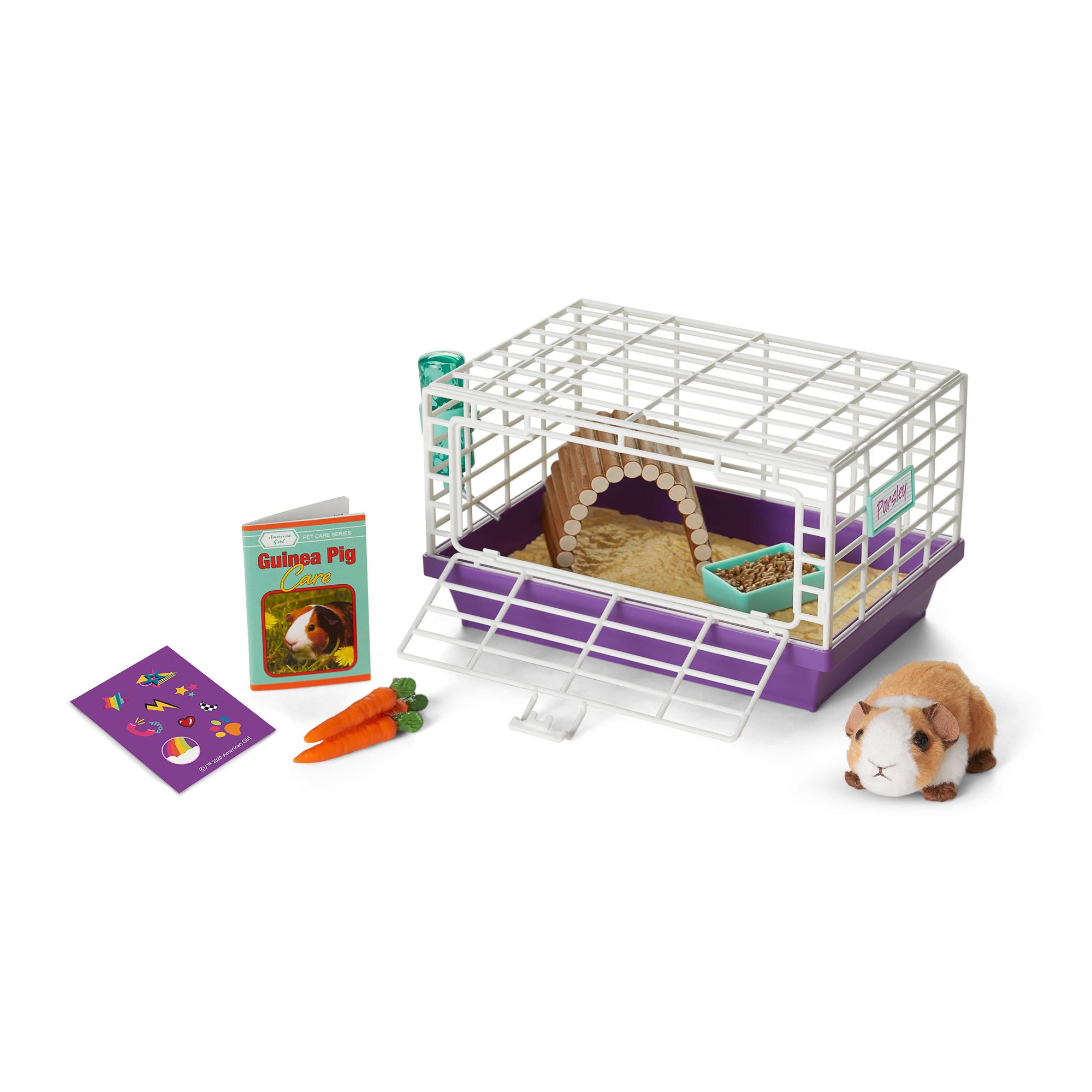 Plush Guinea Pig Toy Set with Cage & Accessories | Courtney's™