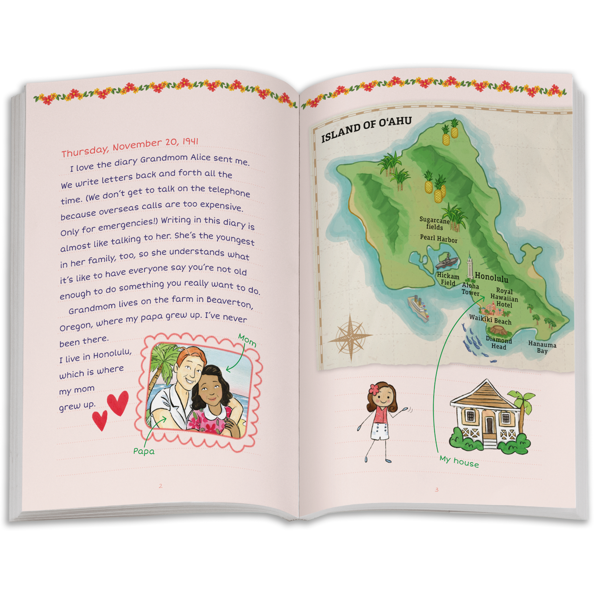 18-inch Nanea Historical Doll with Journal & 1940s Outfit | Nanea™