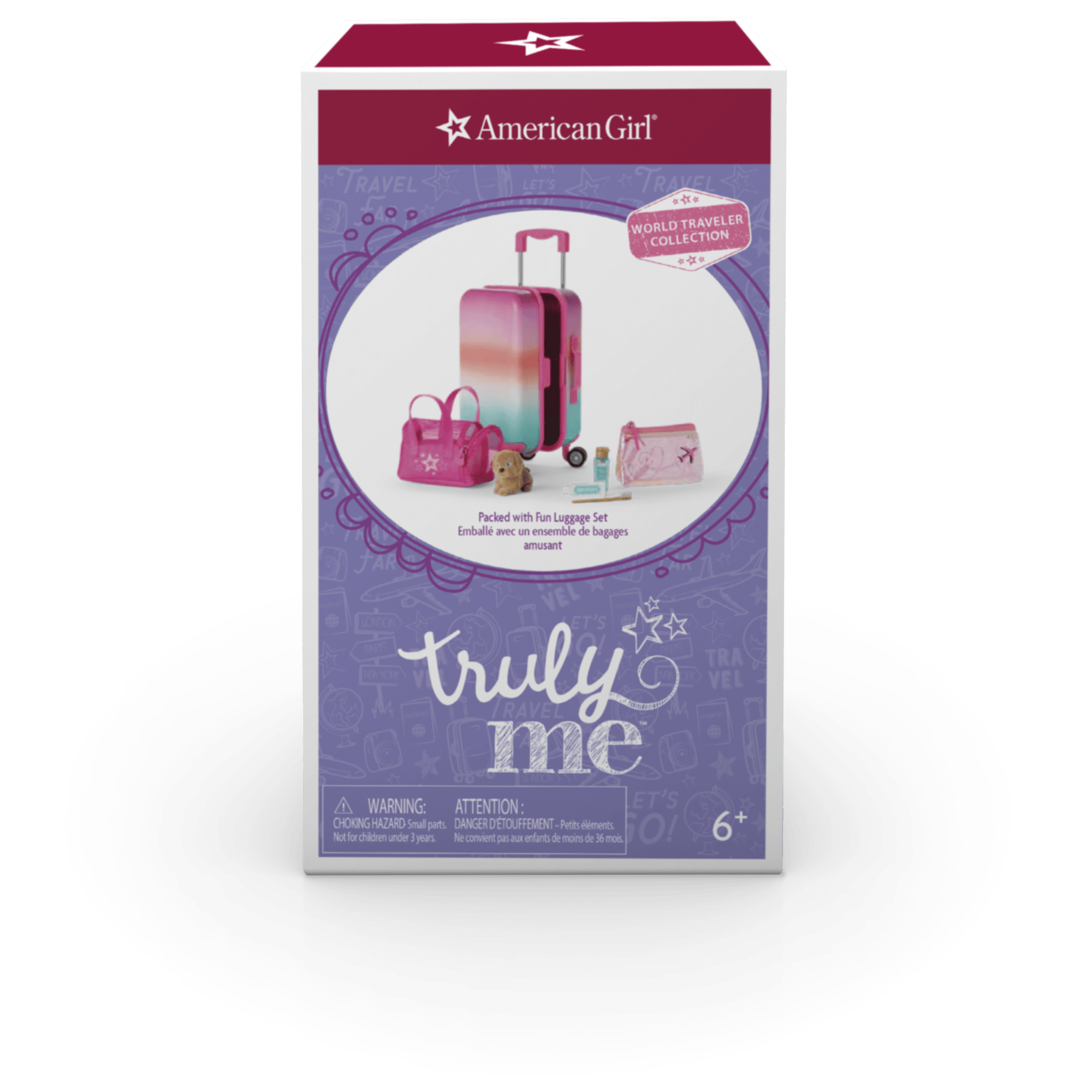 18-inch Doll Luggage Set with Pet Carrier & Toiletry Bag | Fun Travel Essentials