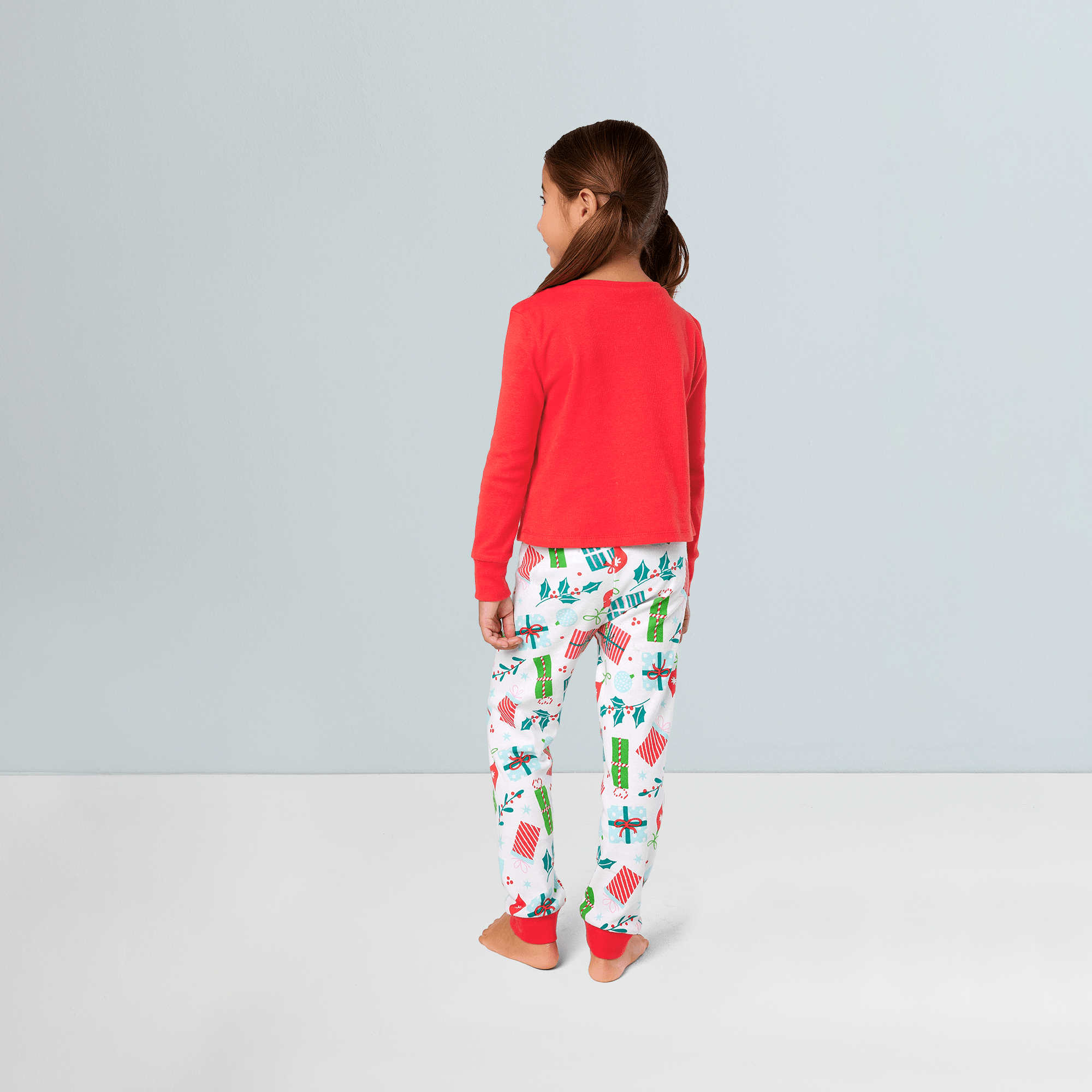 Girls' Holiday Pajama Set with Wish List Graphic | Bitty Baby