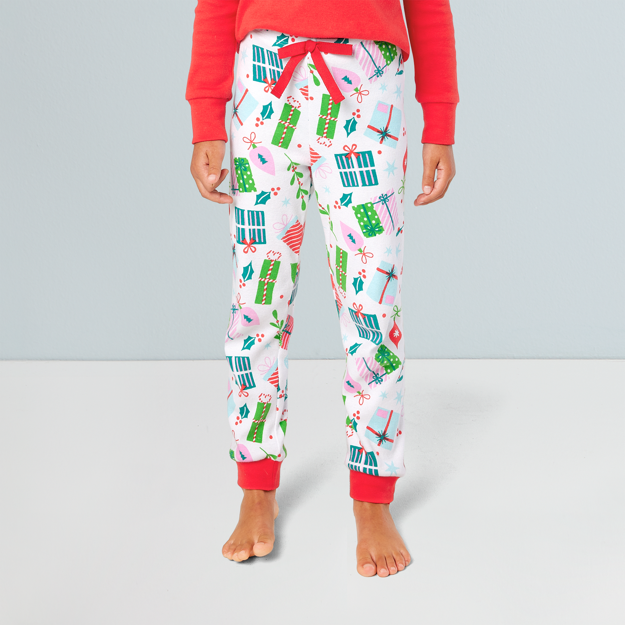 Girls' Holiday Pajama Set with Wish List Graphic | Bitty Baby