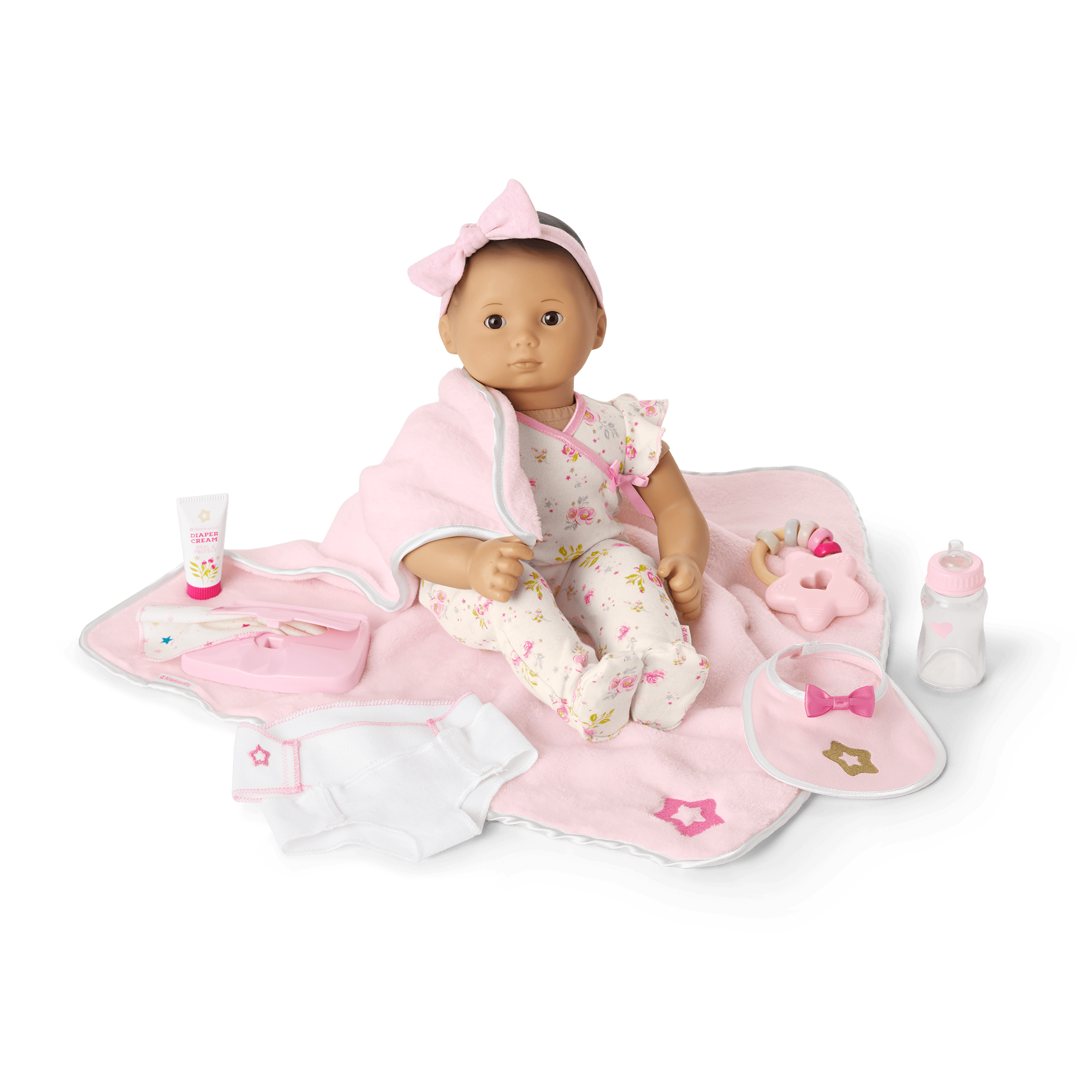 Bitty Baby Doll with Black Hair & Care Play Set | American Girl