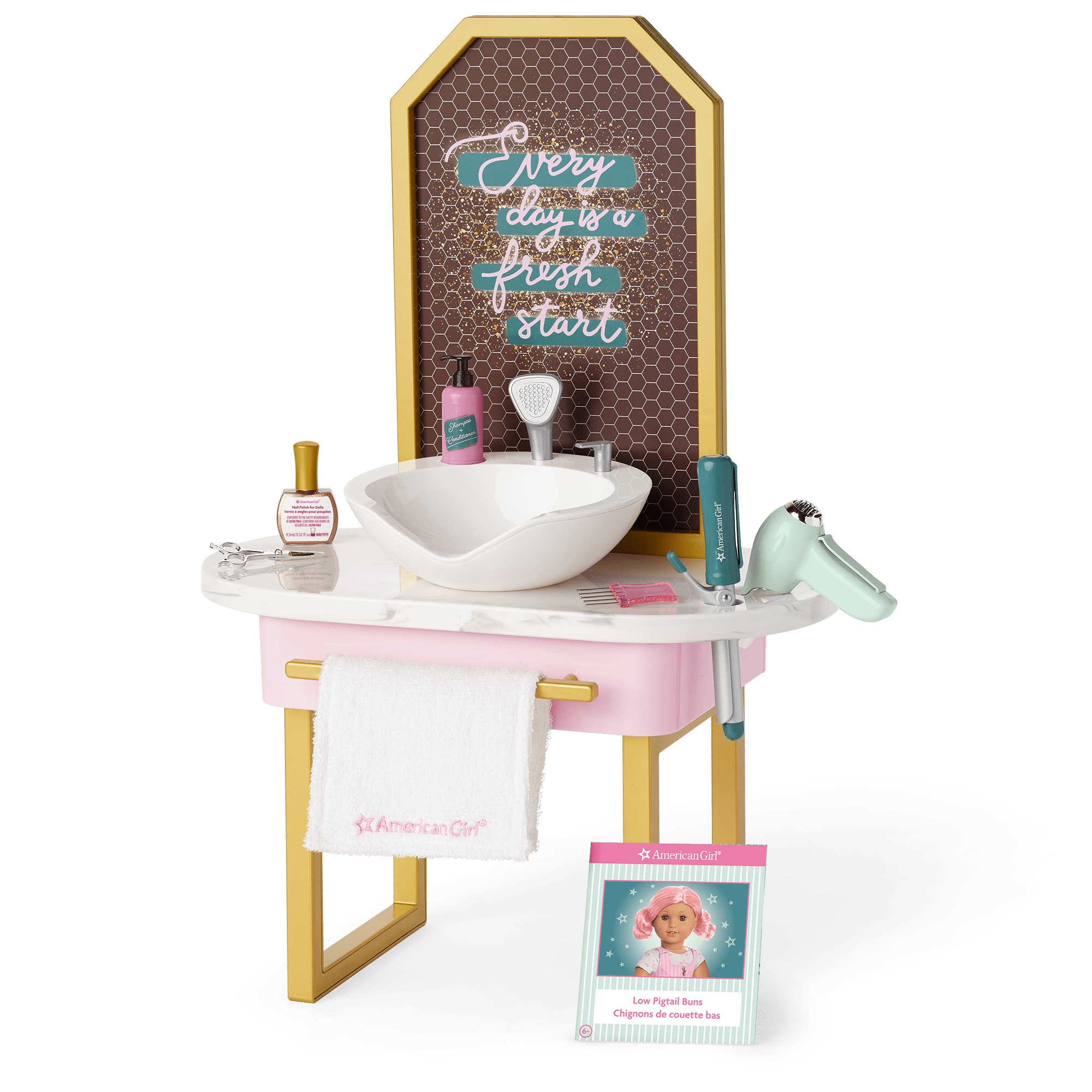 American Girl Doll Salon Station with Hair Styling Accessories | Dolled Up