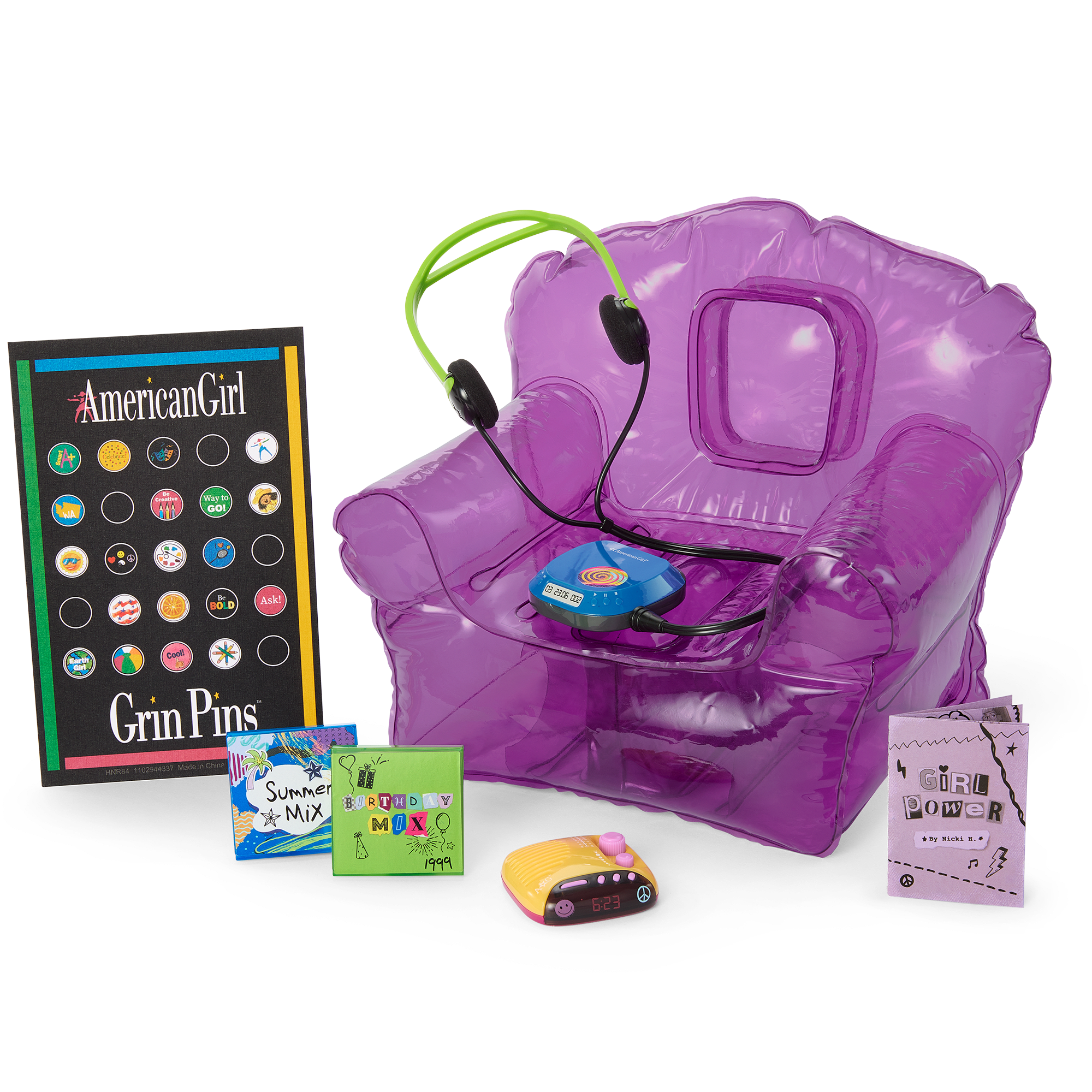 18-inch Doll Bedroom Set with 90s Accessories | Nicki’s™
