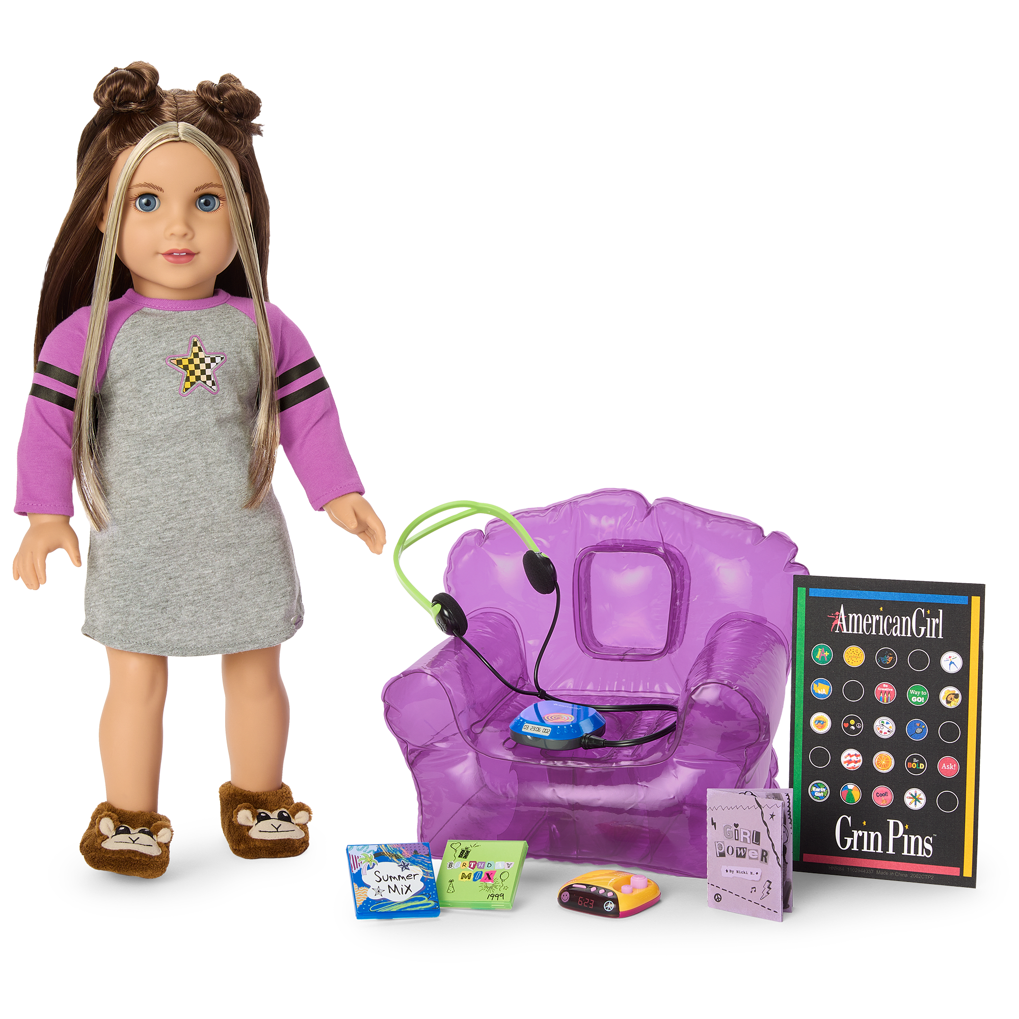 18-inch Doll Bedroom Set with 90s Accessories | Nicki’s™
