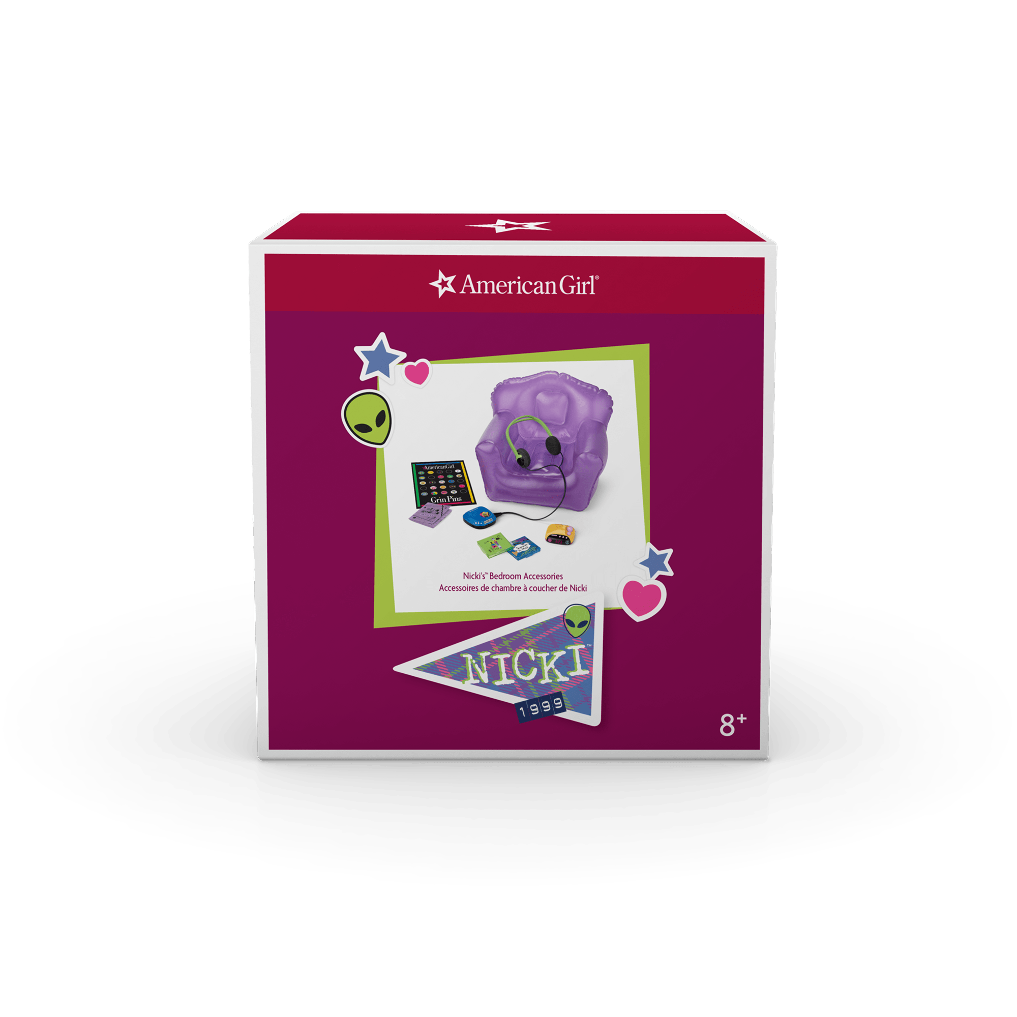18-inch Doll Bedroom Set with 90s Accessories | Nicki’s™