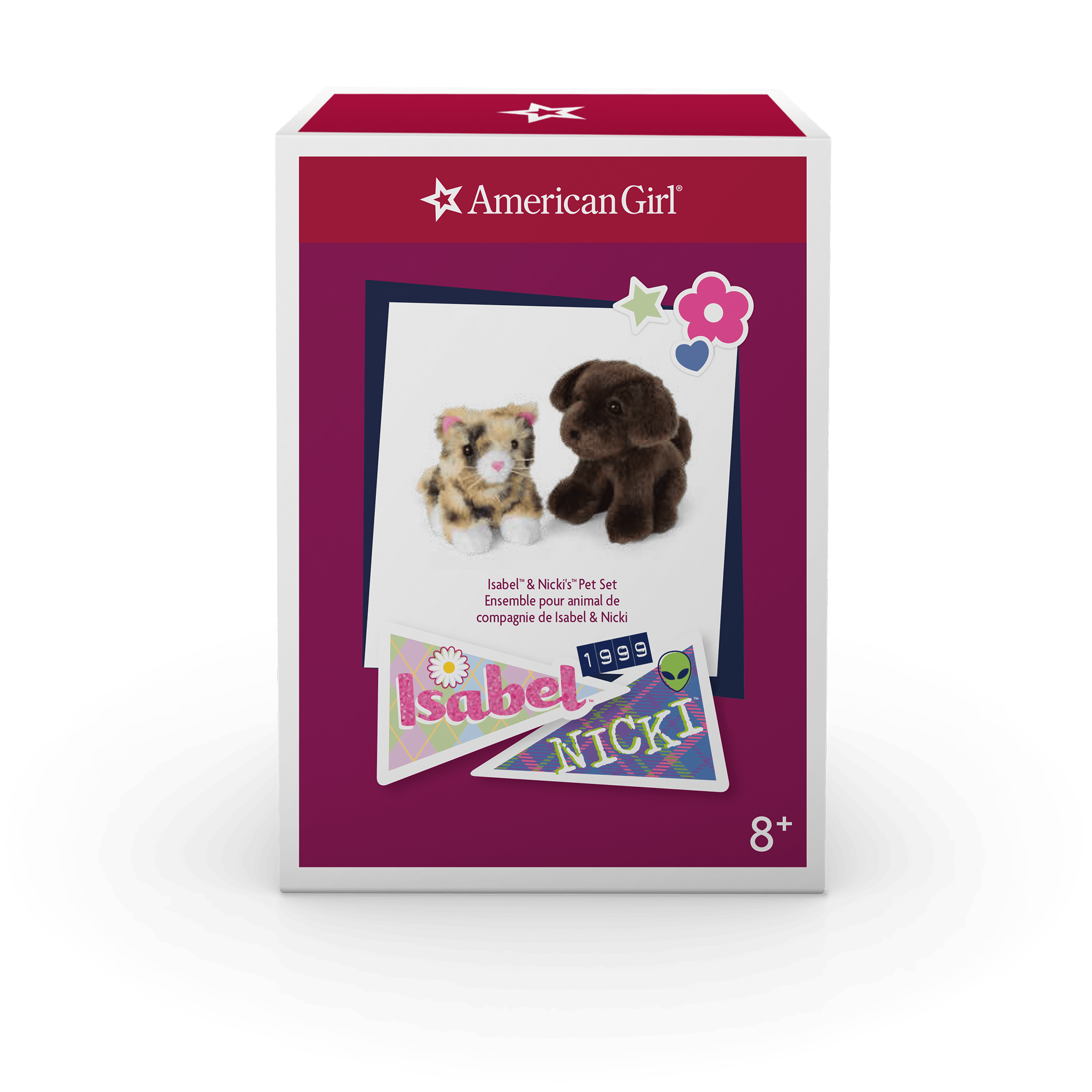 Plush Pet Set for Kids with Calico Kitten & Lab Puppy | Isabel & Nicki