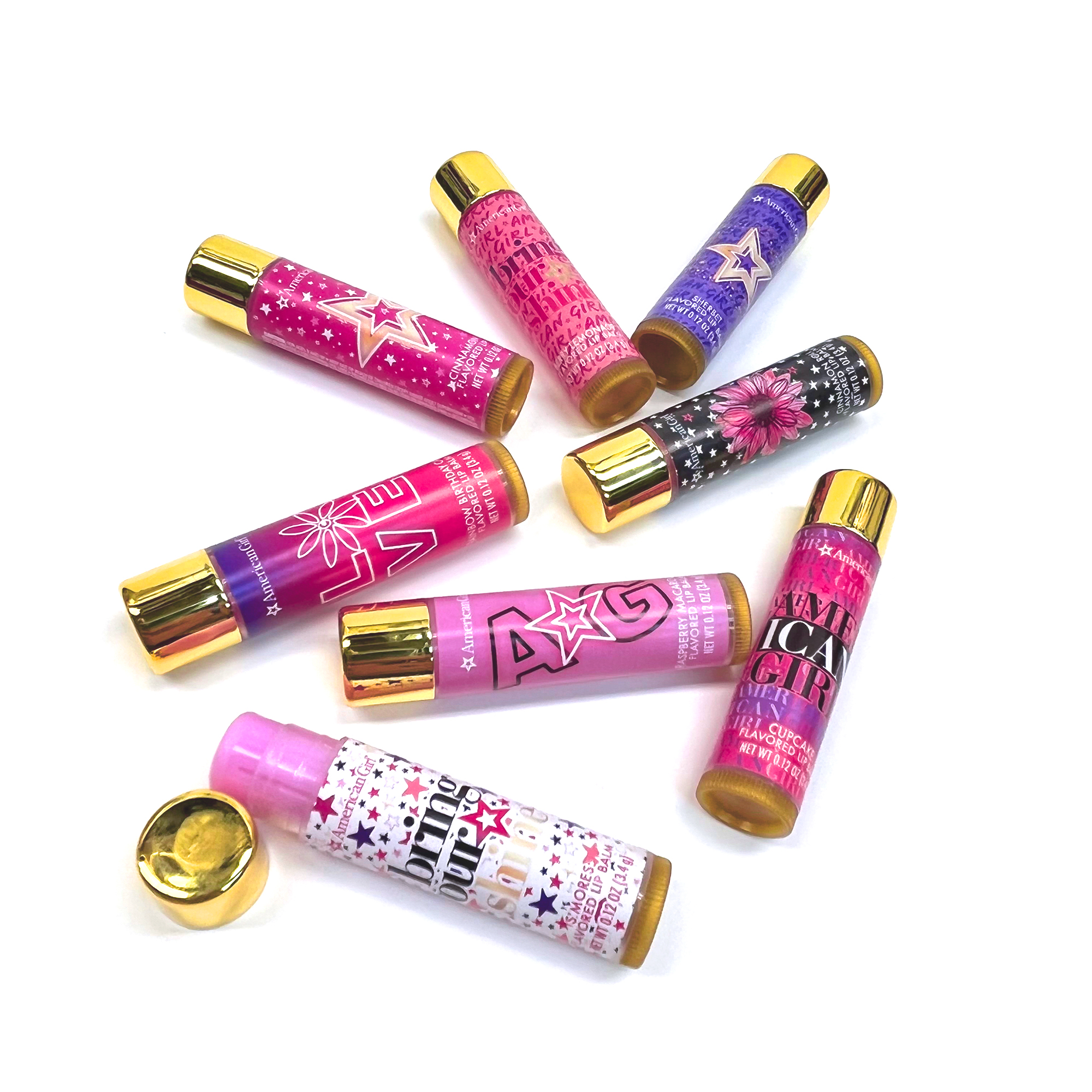 Flavored Lip Balm Set for Girls with 8 Tasty Varieties | Fave Flaves