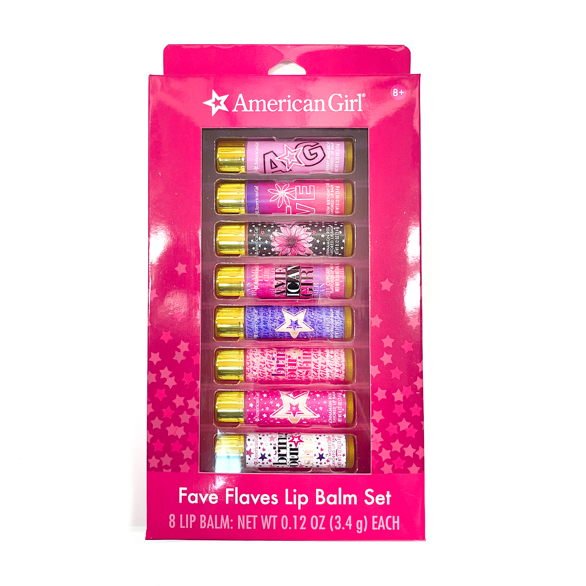 Flavored Lip Balm Set for Girls with 8 Tasty Varieties | Fave Flaves