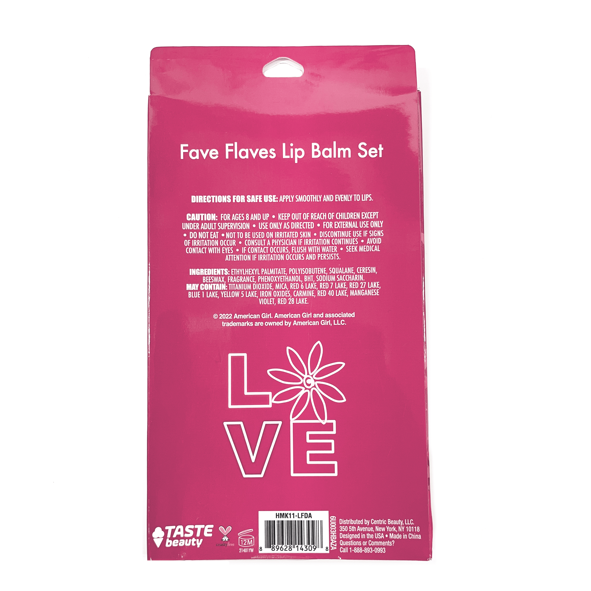 Flavored Lip Balm Set for Girls with 8 Tasty Varieties | Fave Flaves