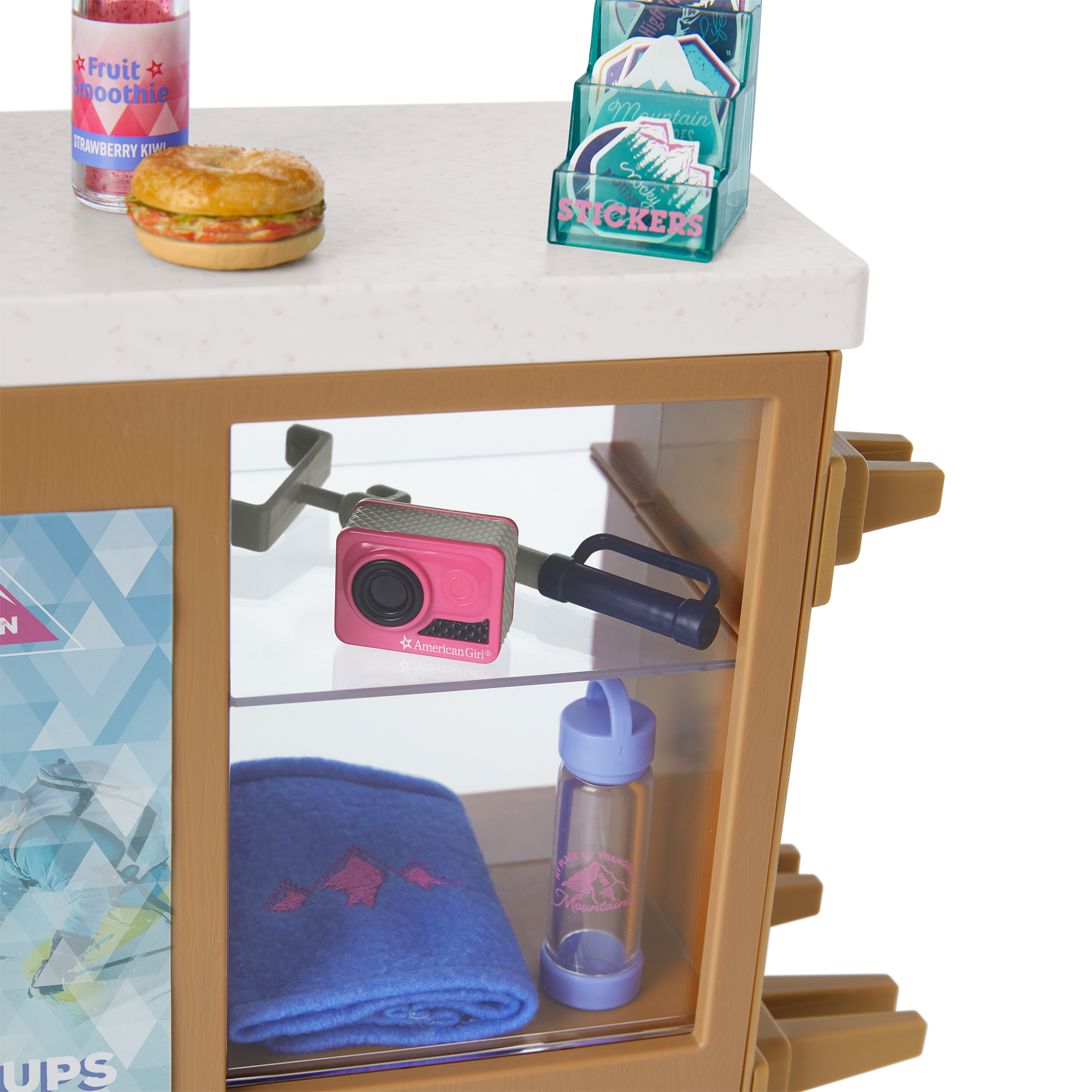 18-Inch Doll Ski & Snack Shop Playset with Pretend Food & Accessories