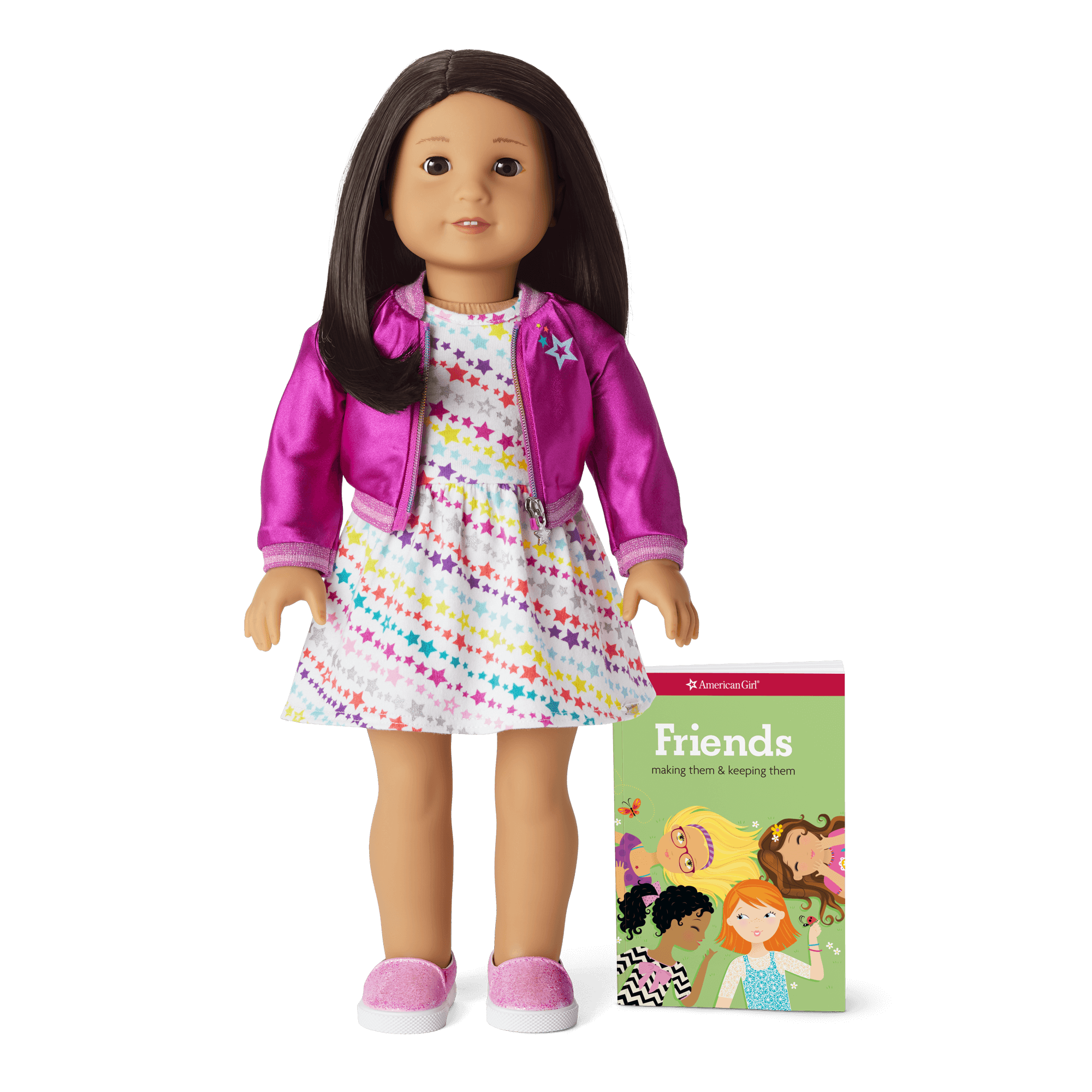 Truly Me Doll #64 with Star-Print Dress & Jacket | 18\" Play Doll