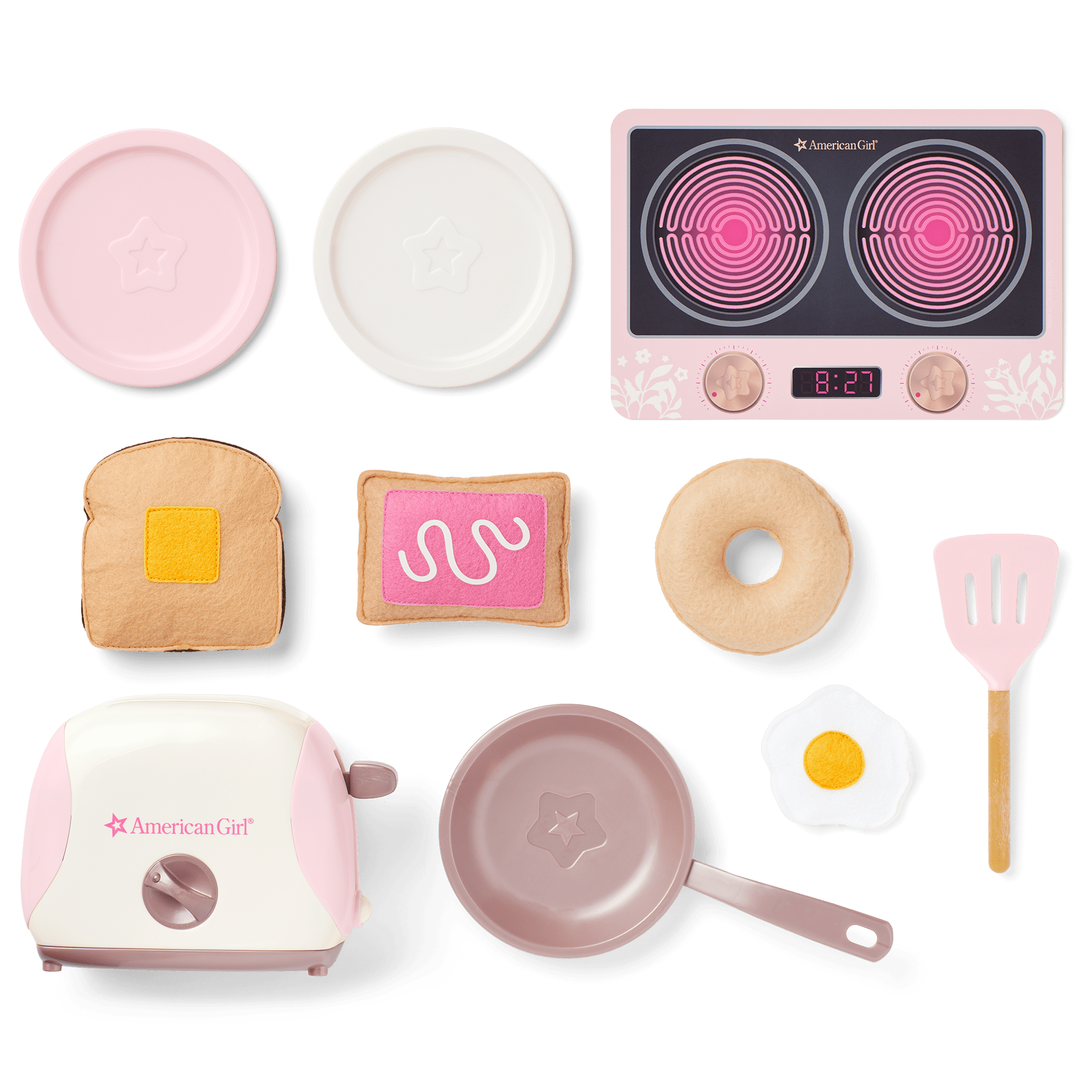 Pretend Breakfast Playset for Bitty Baby with Toaster & Frying Pan | Bitty Baby