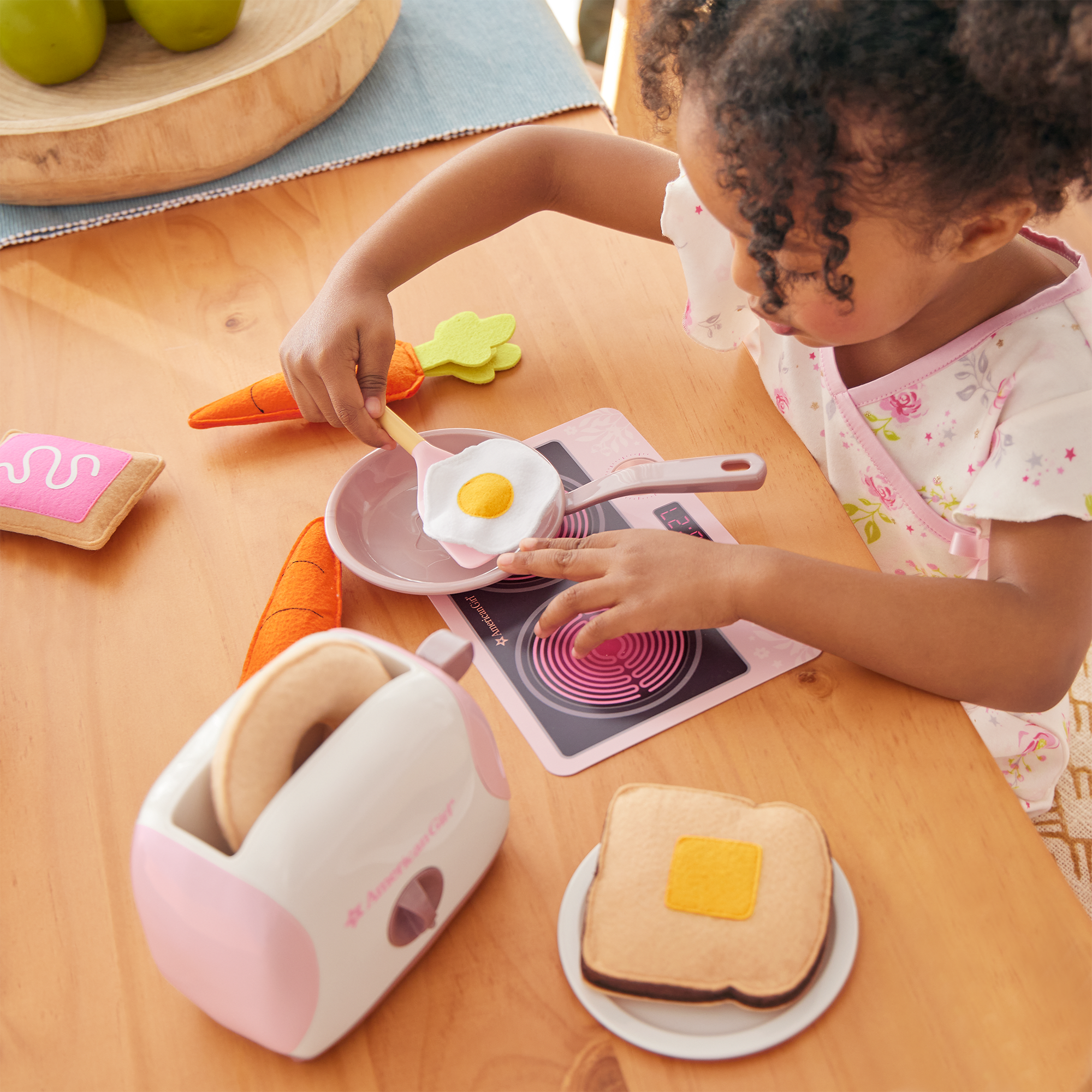 Pretend Breakfast Playset for Bitty Baby with Toaster & Frying Pan | Bitty Baby