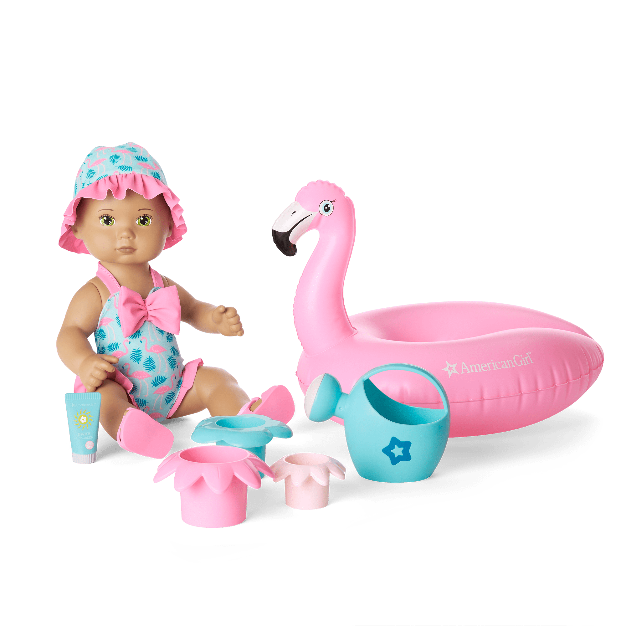 Flamingo Water Play Set for Toddlers | Bitty Baby Splash