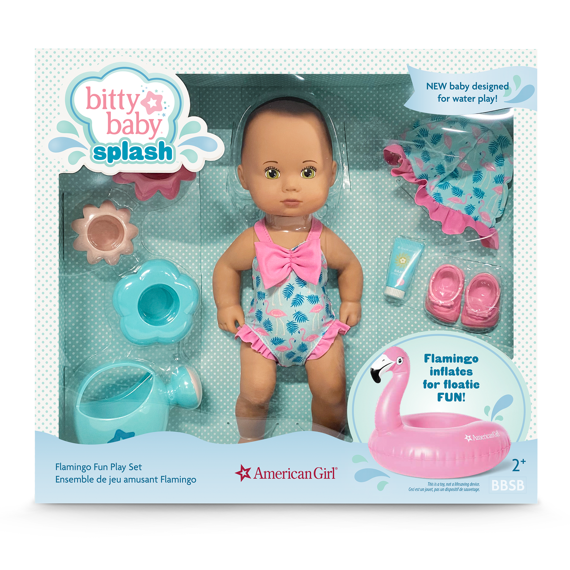 Flamingo Water Play Set for Toddlers | Bitty Baby Splash