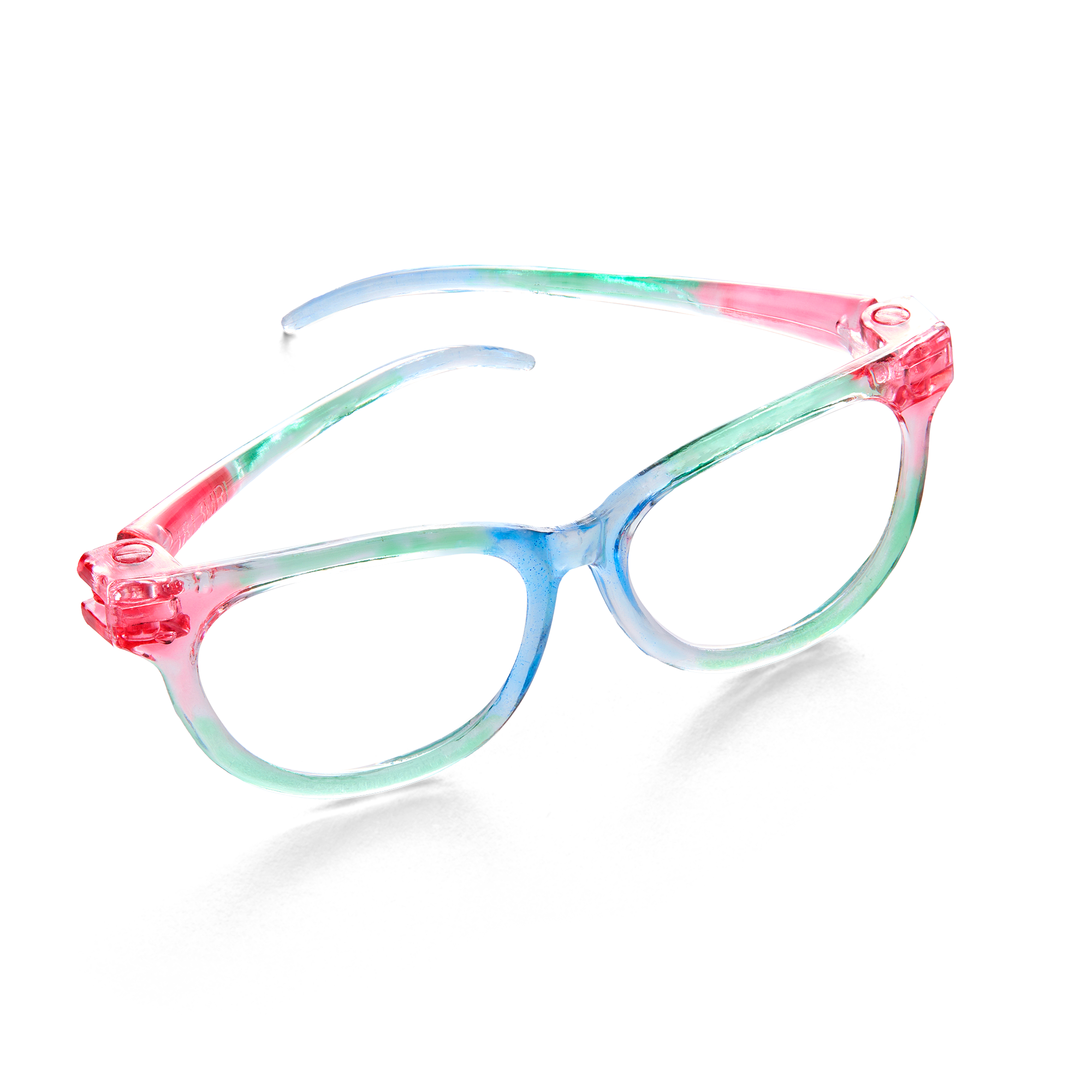 Pink Ombre Glasses for 18-Inch Dolls with Embroidered Case