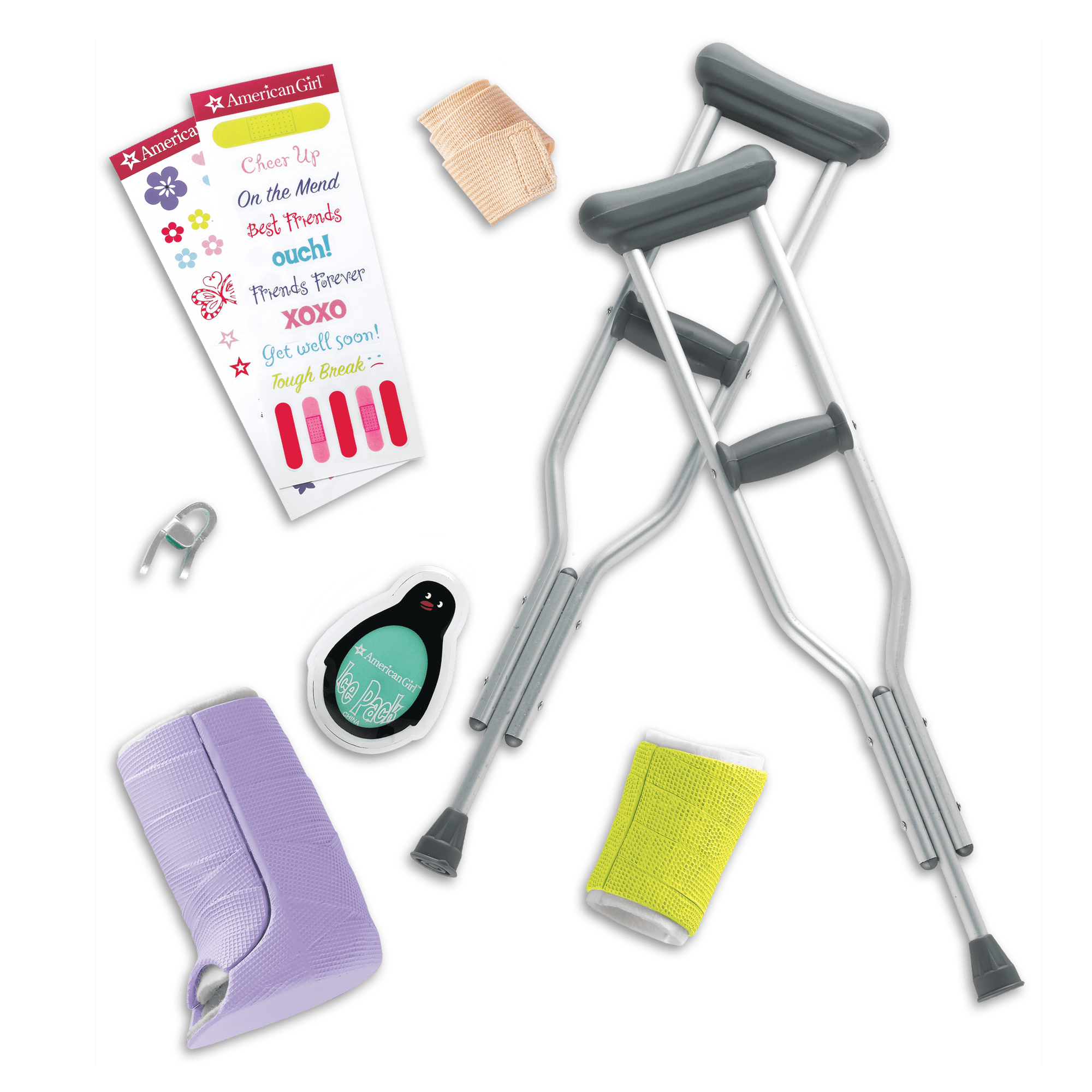 Doll First Aid Kit with Cast, Crutches & Ice Pack | Feel-Better Kit