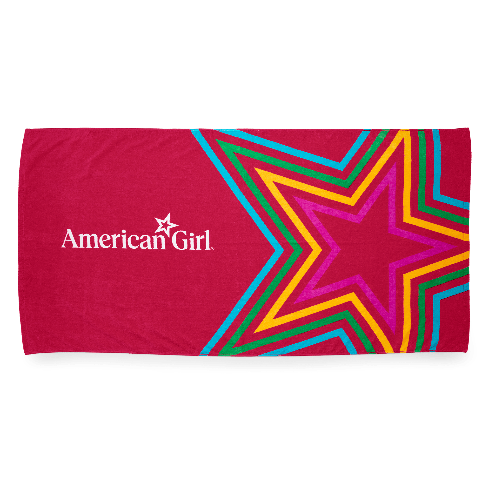 Colorful Star Beach Towel for Kids & Adults | American Girl