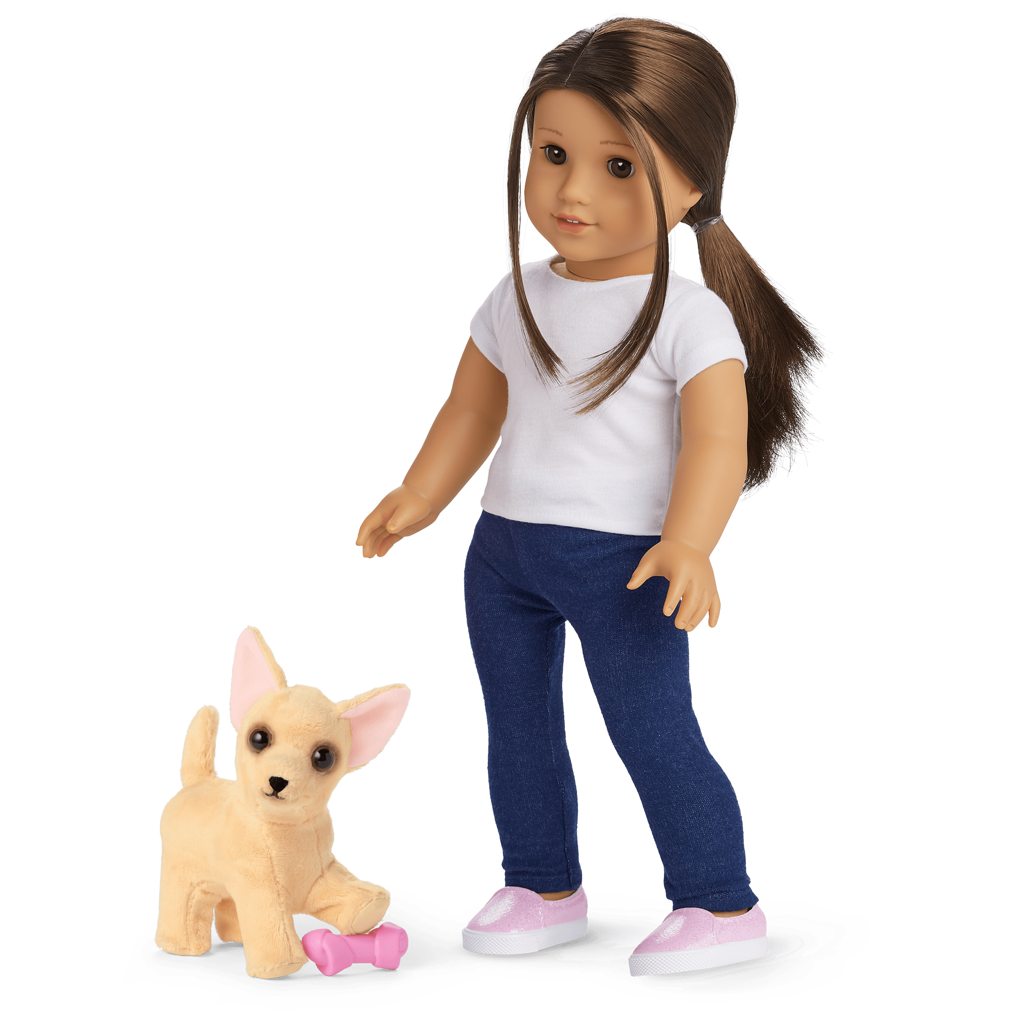 Poseable Chihuahua Dog for 18-inch Dolls | Barker Posey™