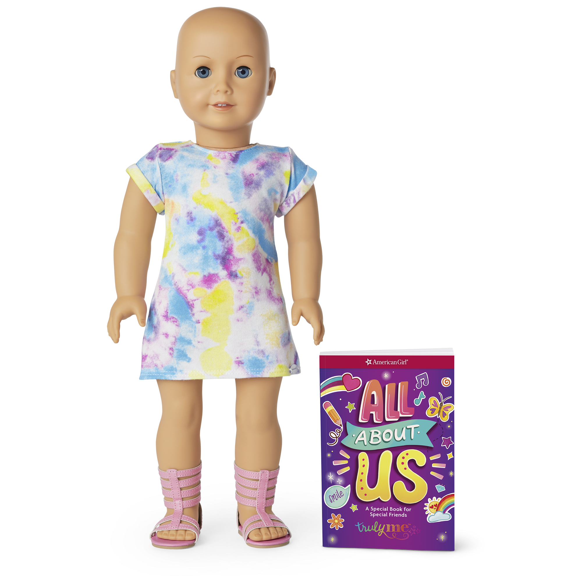 Truly Me 18-inch Doll Without Hair | Light-Blue Eyes & Warm Skin Tone
