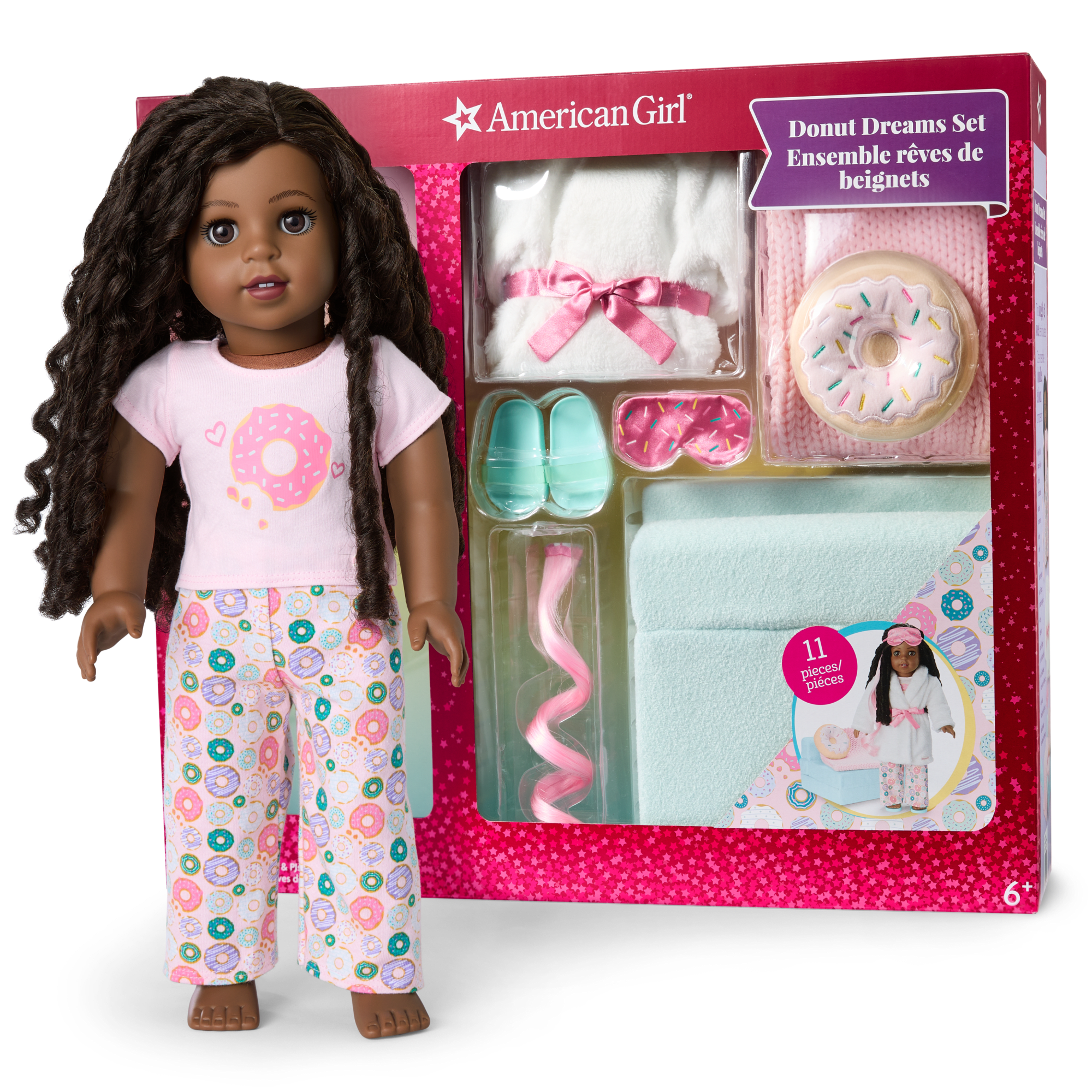 18-inch Doll Sleepover Set with PJs & Accessories | Truly Me™ #123