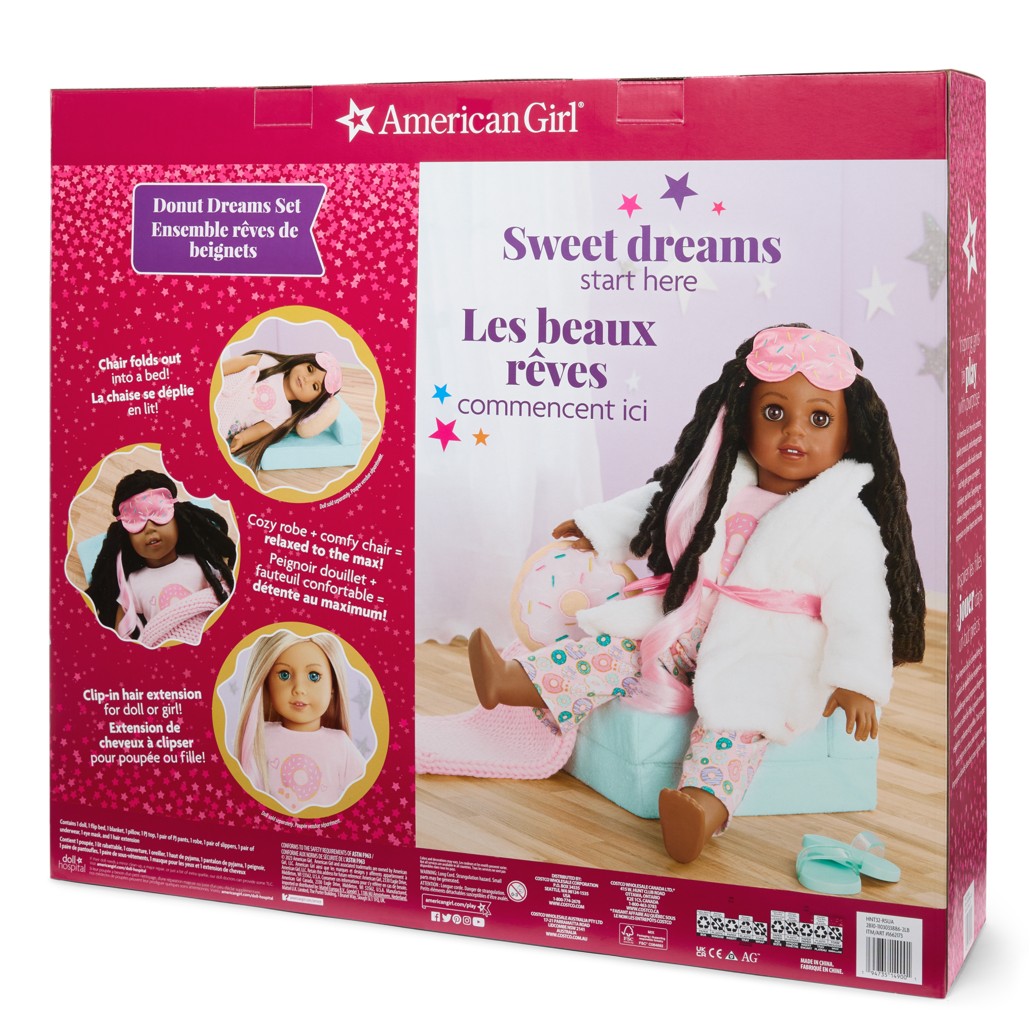 18-inch Doll Sleepover Set with PJs & Accessories | Truly Me™ #123