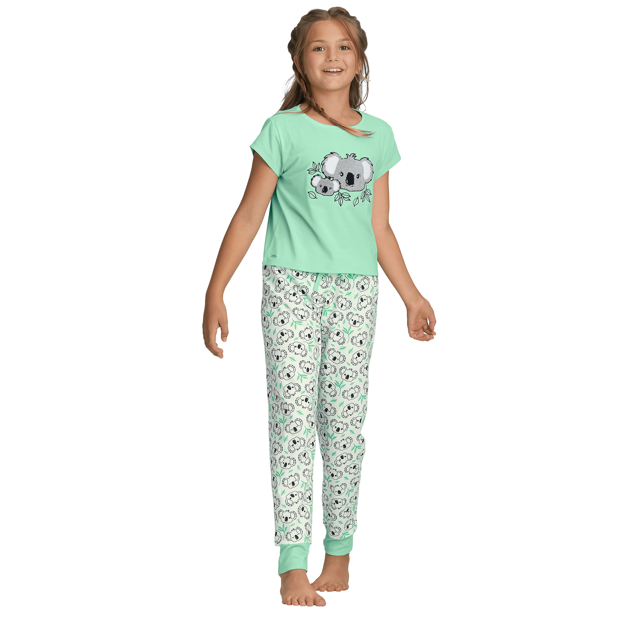 Koala Print Pajama Set for Girls | Kira’s™ Fuzzy PJs