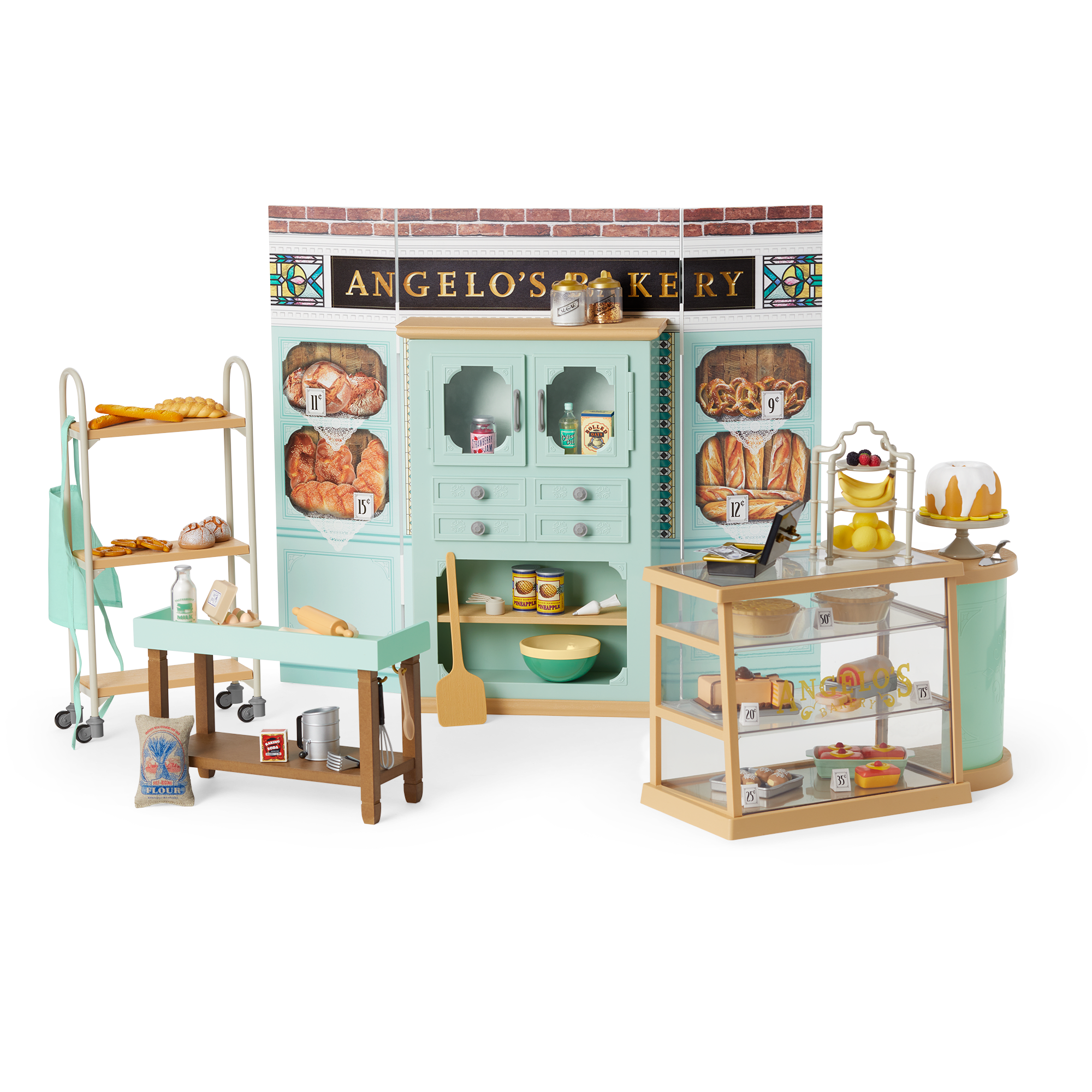 1920s Doll Bakery Set for 18-Inch Dolls | Angelo's Bakery