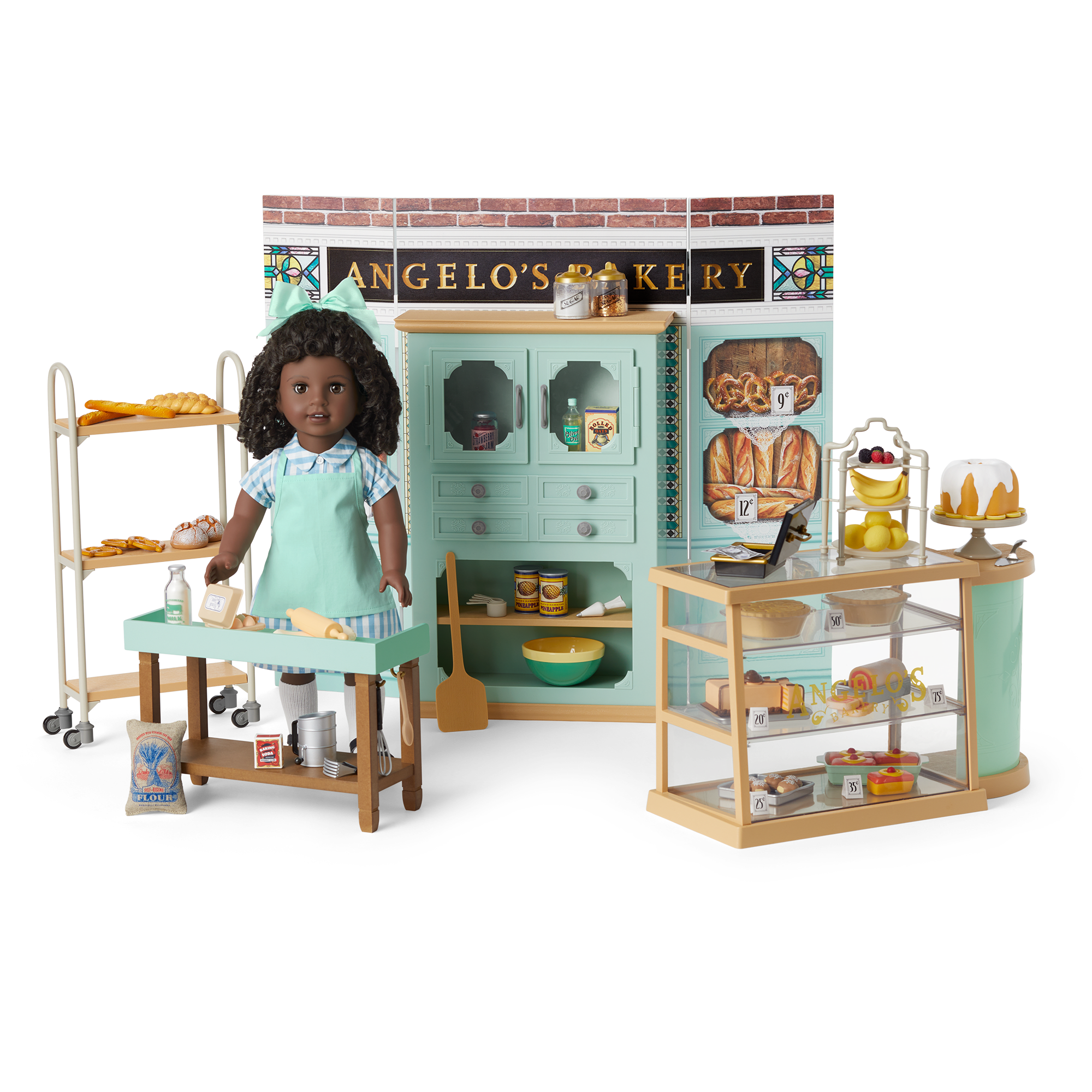1920s Doll Bakery Set for 18-Inch Dolls | Angelo's Bakery