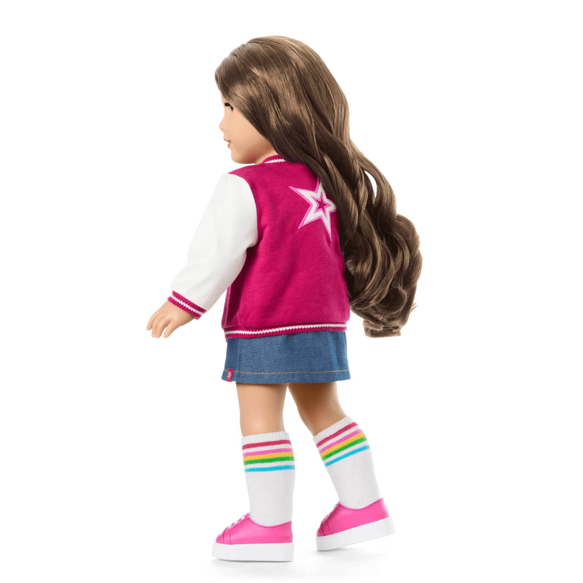 18-inch Truly Me Doll with Wavy Brown Hair & Varsity Jacket | AG™