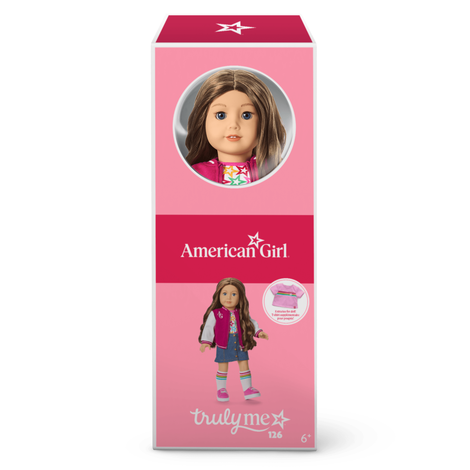 18-inch Truly Me Doll with Wavy Brown Hair & Varsity Jacket | AG™