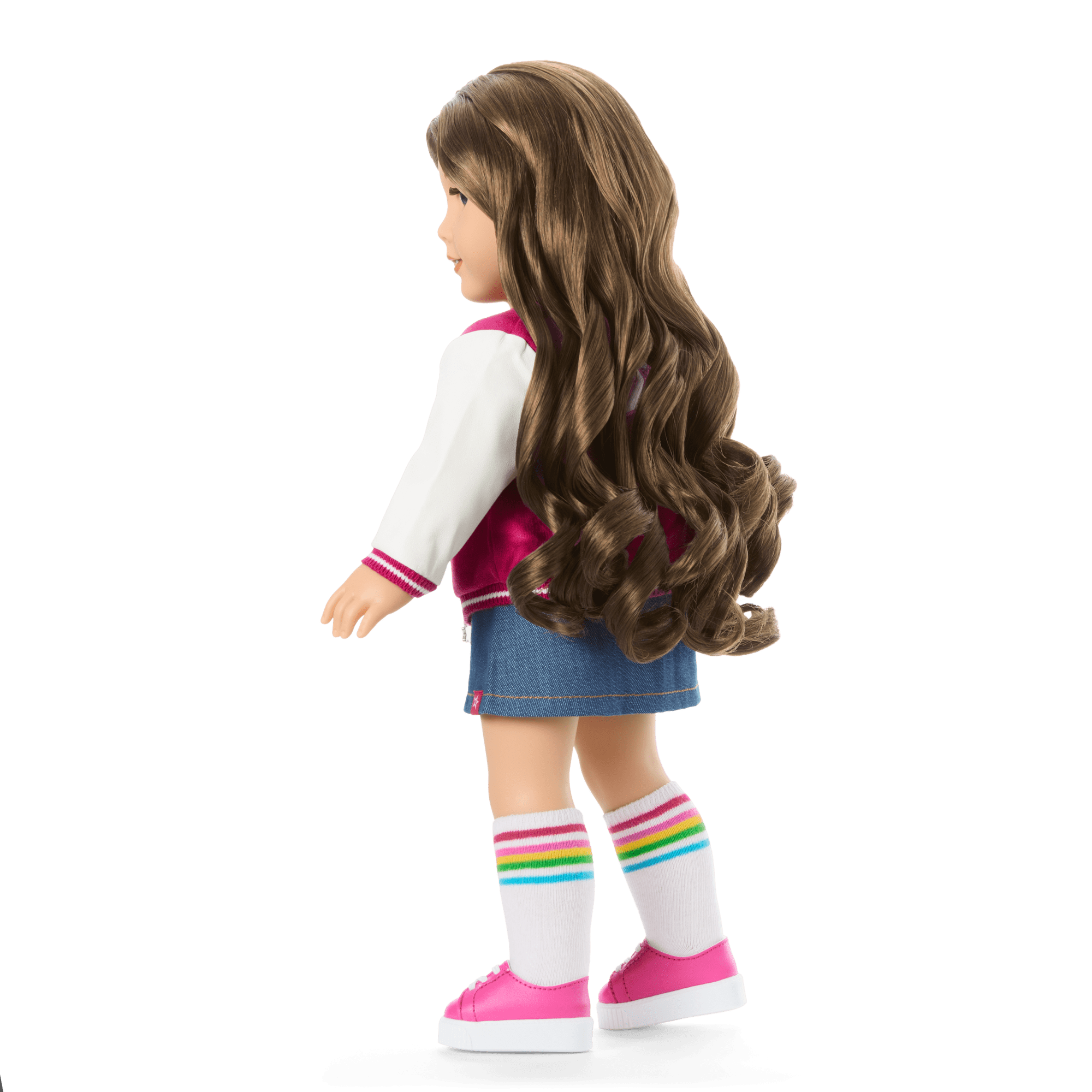 18-inch Truly Me Doll with Wavy Brown Hair & Varsity Jacket | AG™