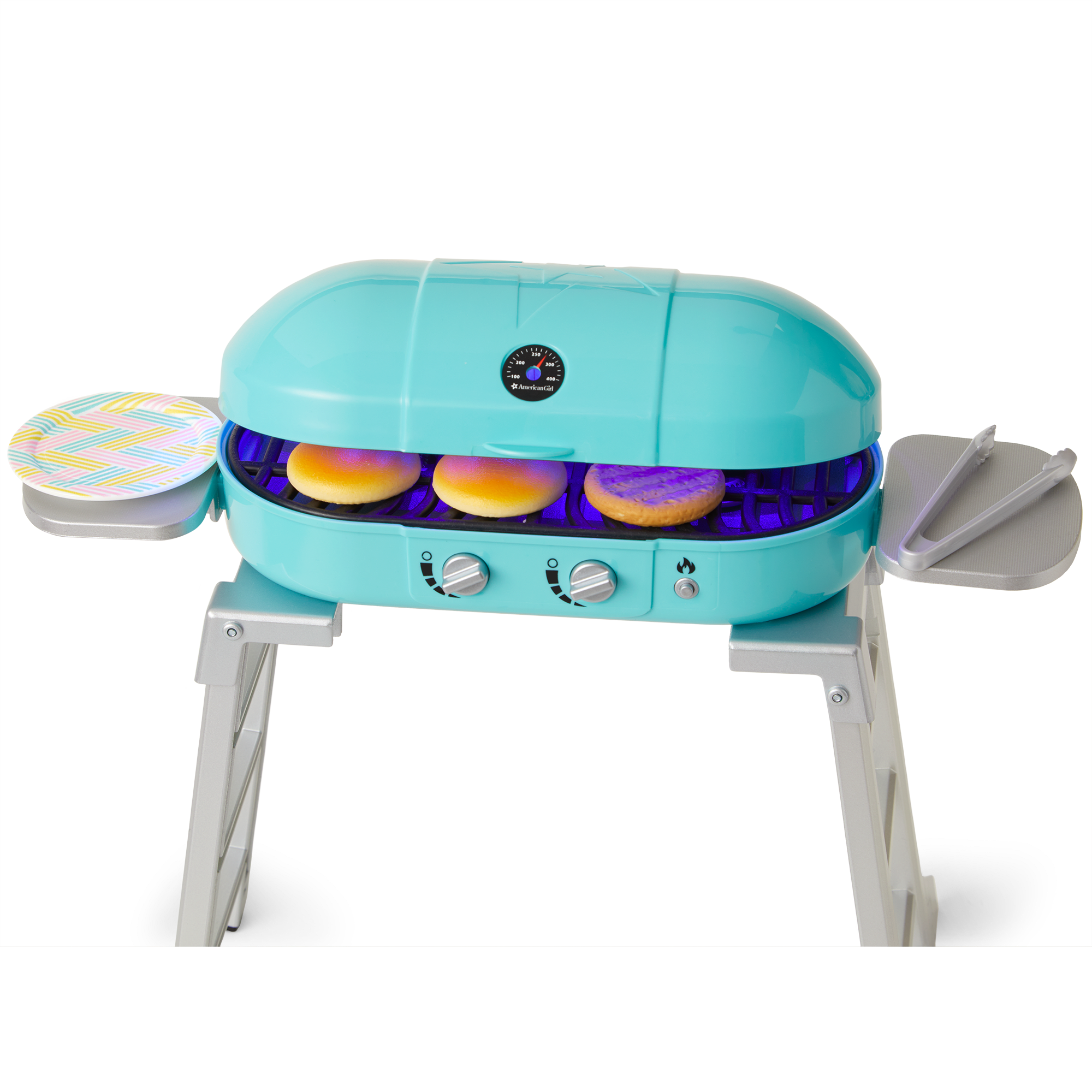 American Girl Doll Grill & Games Set with Lights & Accessories | 18-inch Dolls