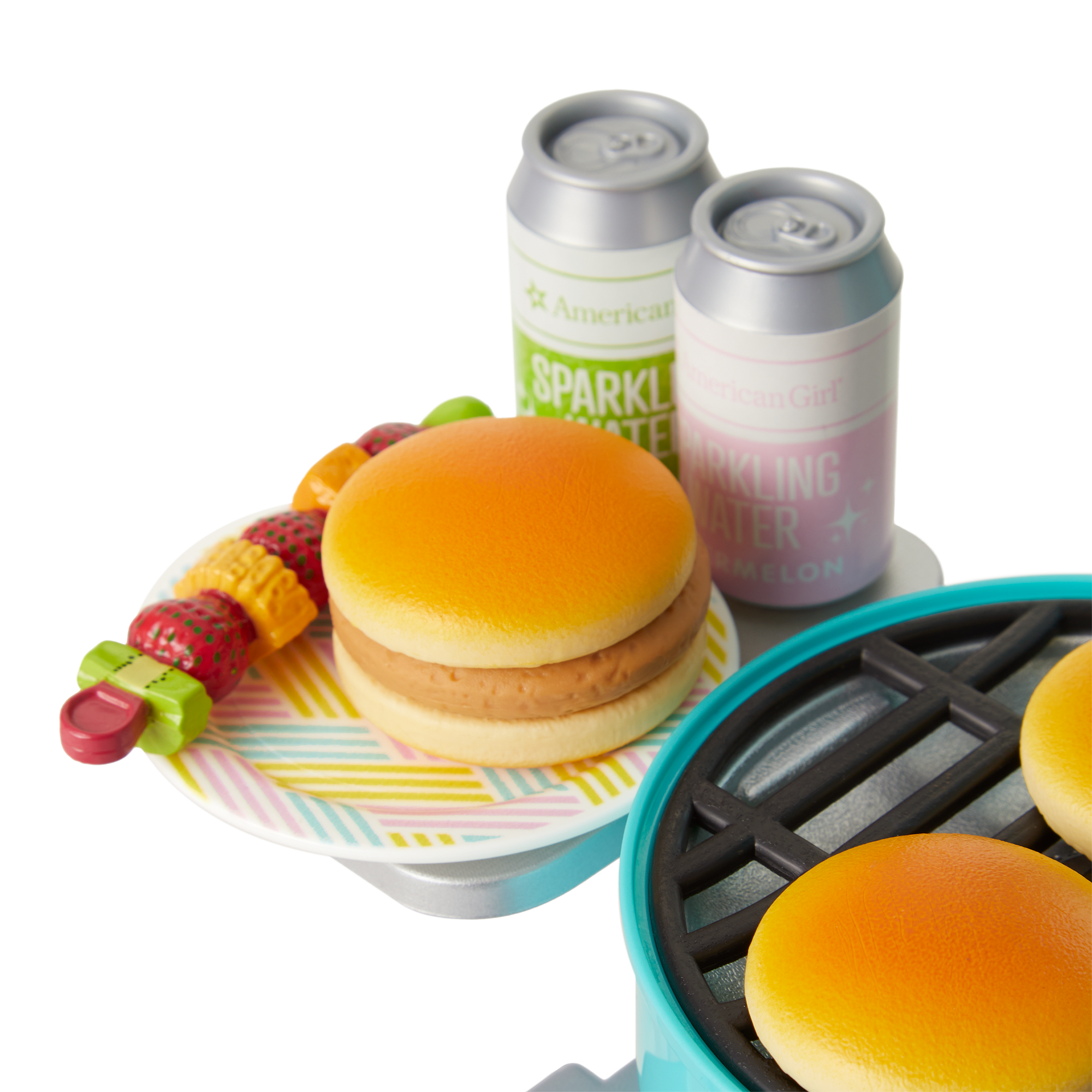 American Girl Doll Grill & Games Set with Lights & Accessories | 18-inch Dolls