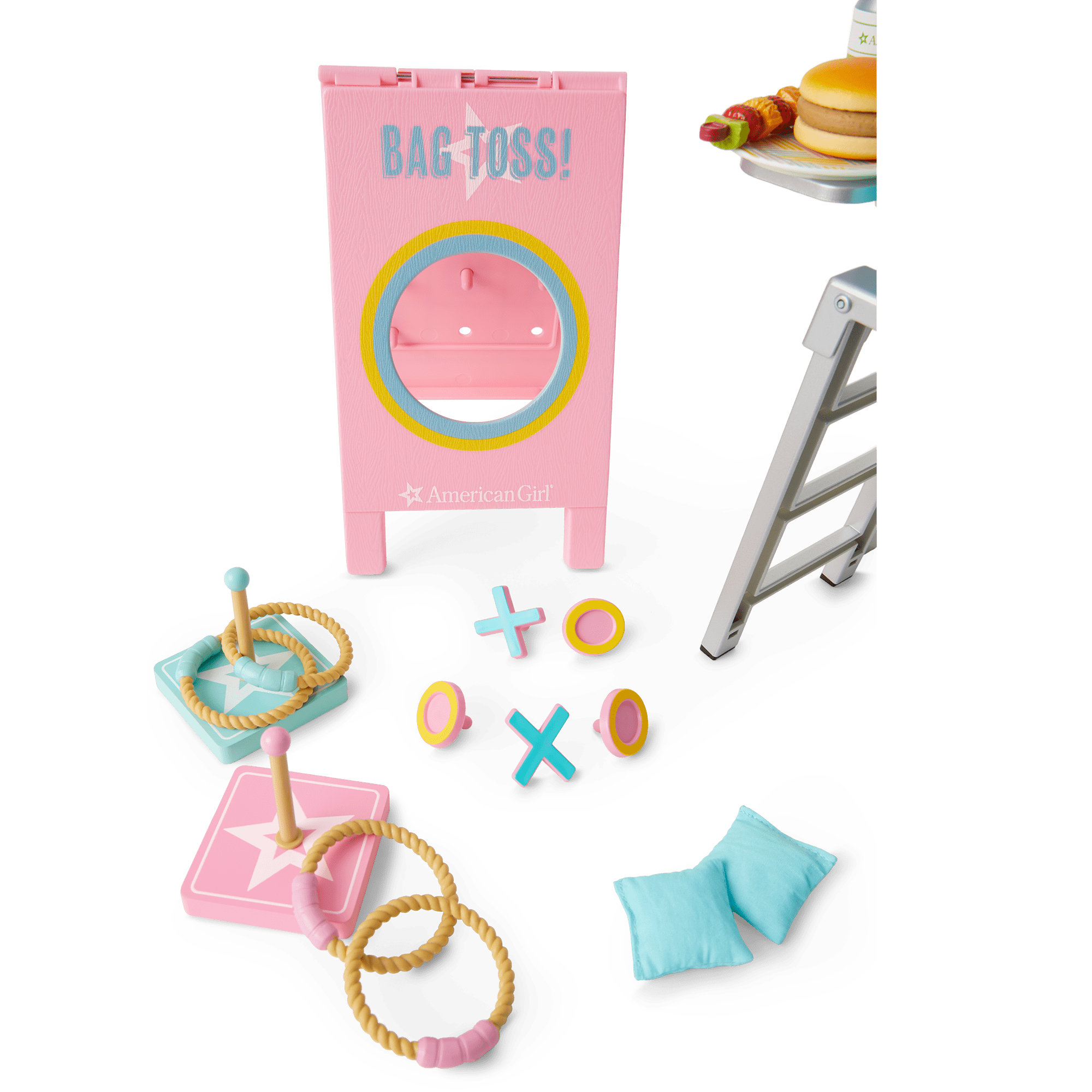 American Girl Doll Grill & Games Set with Lights & Accessories | 18-inch Dolls